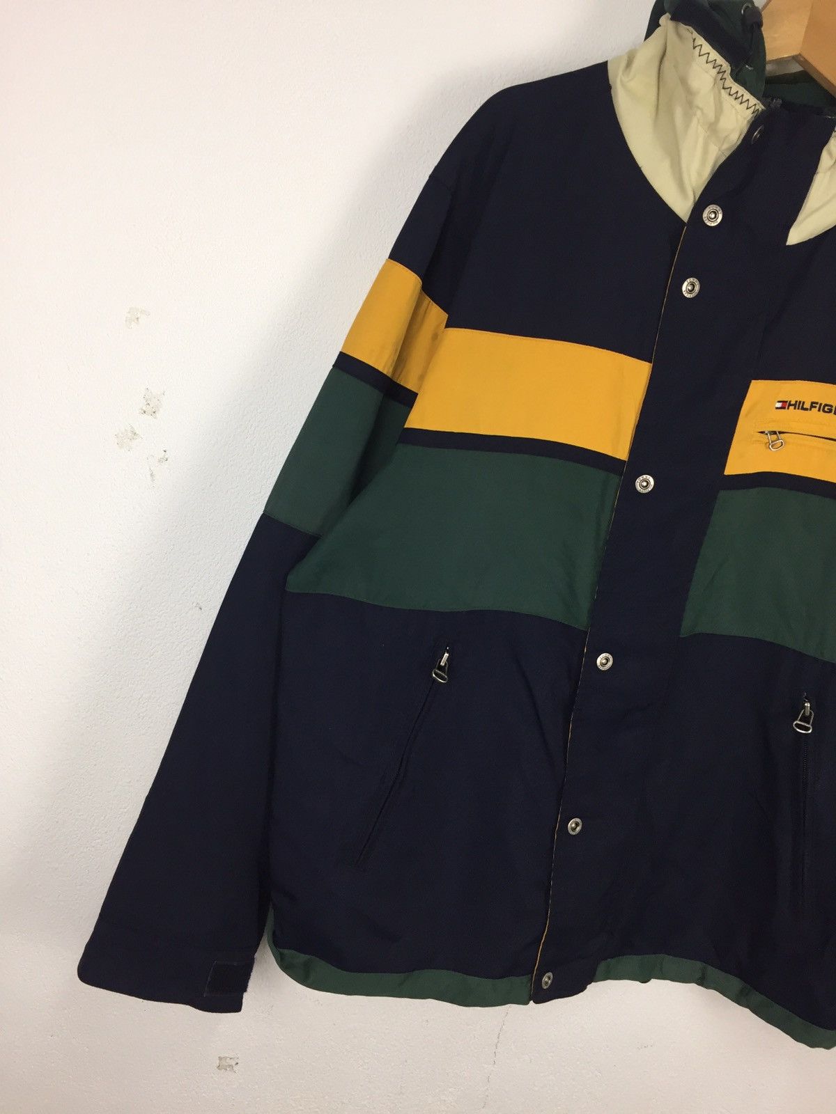 Tommy Hilfiger Vintage 90s Tommy Hilfiger Full Zip Jacket Coat Flag Size US XL / EU 56 / 4 - 7 Thumbnail