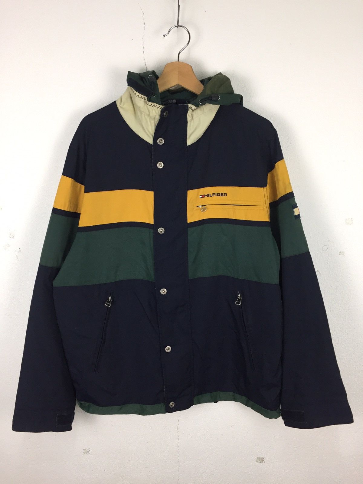 Tommy Hilfiger Vintage 90s Tommy Hilfiger Full Zip Jacket Coat Flag Size US XL / EU 56 / 4 - 1 Thumbnail