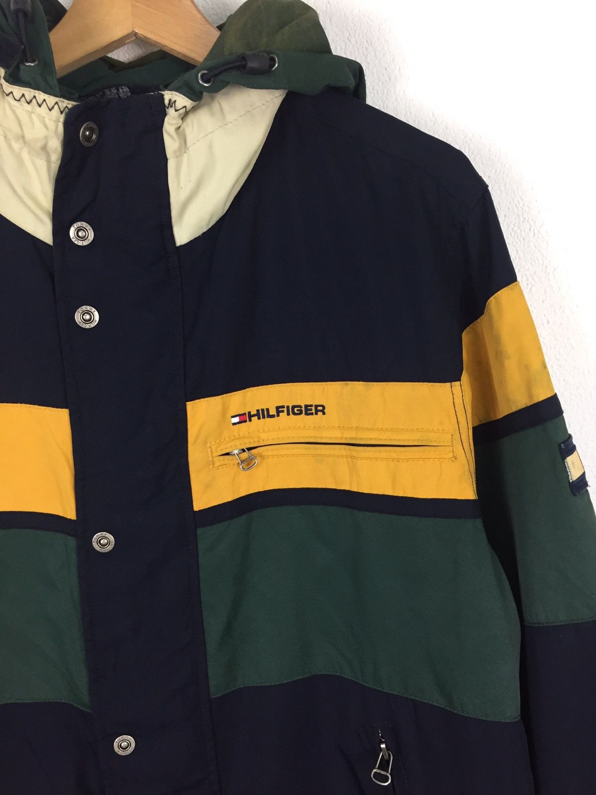 Tommy Hilfiger Vintage 90s Tommy Hilfiger Full Zip Jacket Coat Flag Size US XL / EU 56 / 4 - 2 Thumbnail
