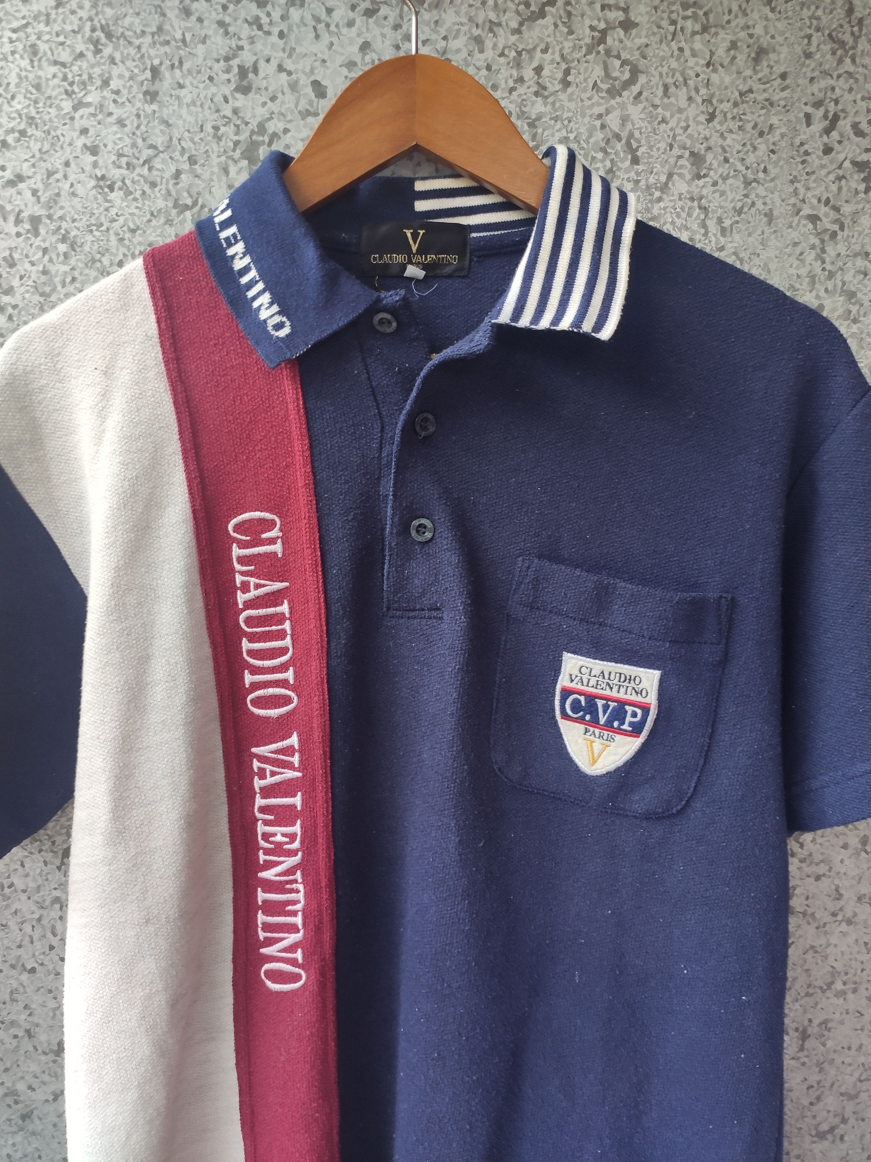 Valentino Vintage Claudio Valentino polo t shirt Size US M / EU 48-50 / 2 - 2 Thumbnail
