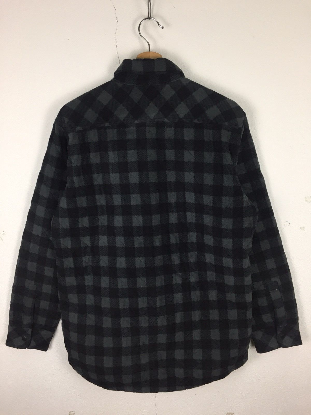 Japanese Brand Light Padded Quilted Fleece Shirt Jacket Size US M / EU 48-50 / 2 - 8 Thumbnail