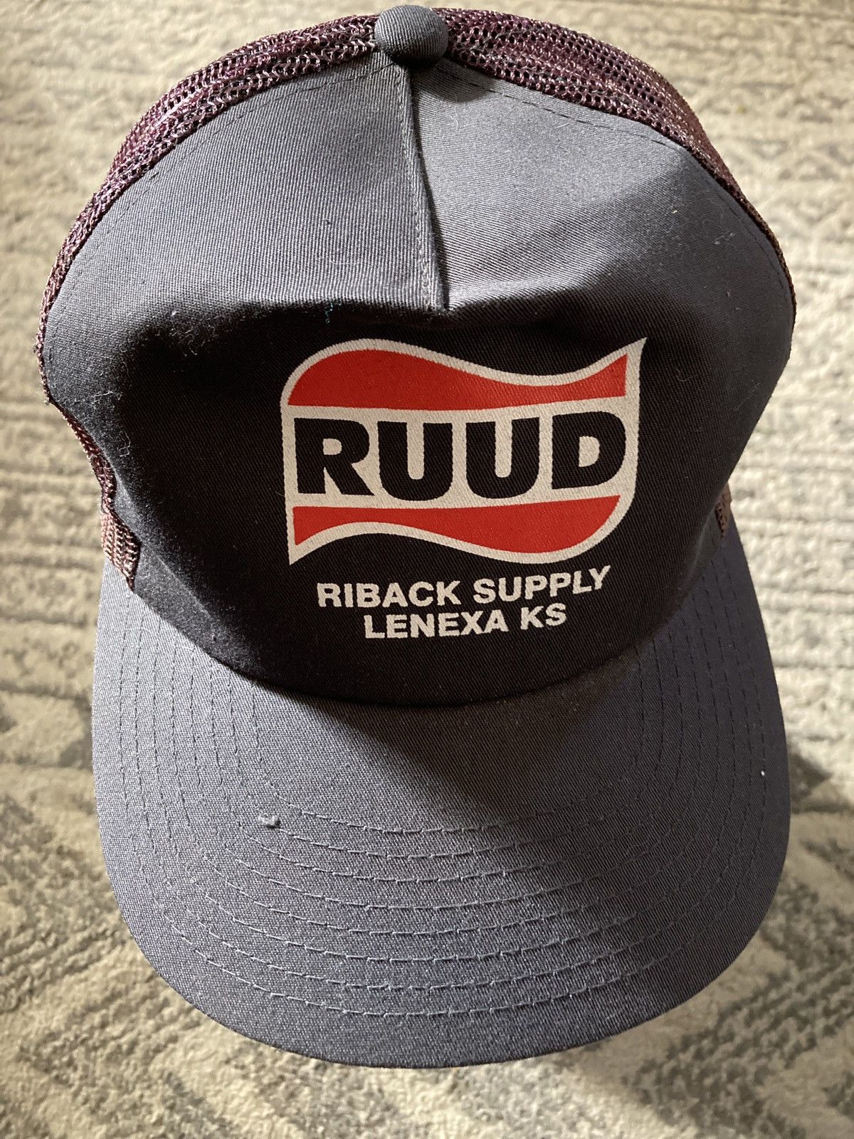 Vintage RUUD Riback Supply Lenexa KS Kansas trucker vintage hat cap