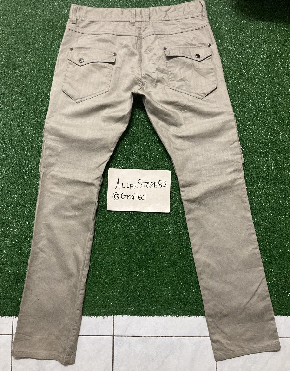 Japanese Brand !LastDrop!Semantic Design Multi Pocket SlimFit Pants Size US 33 - 2 Thumbnail