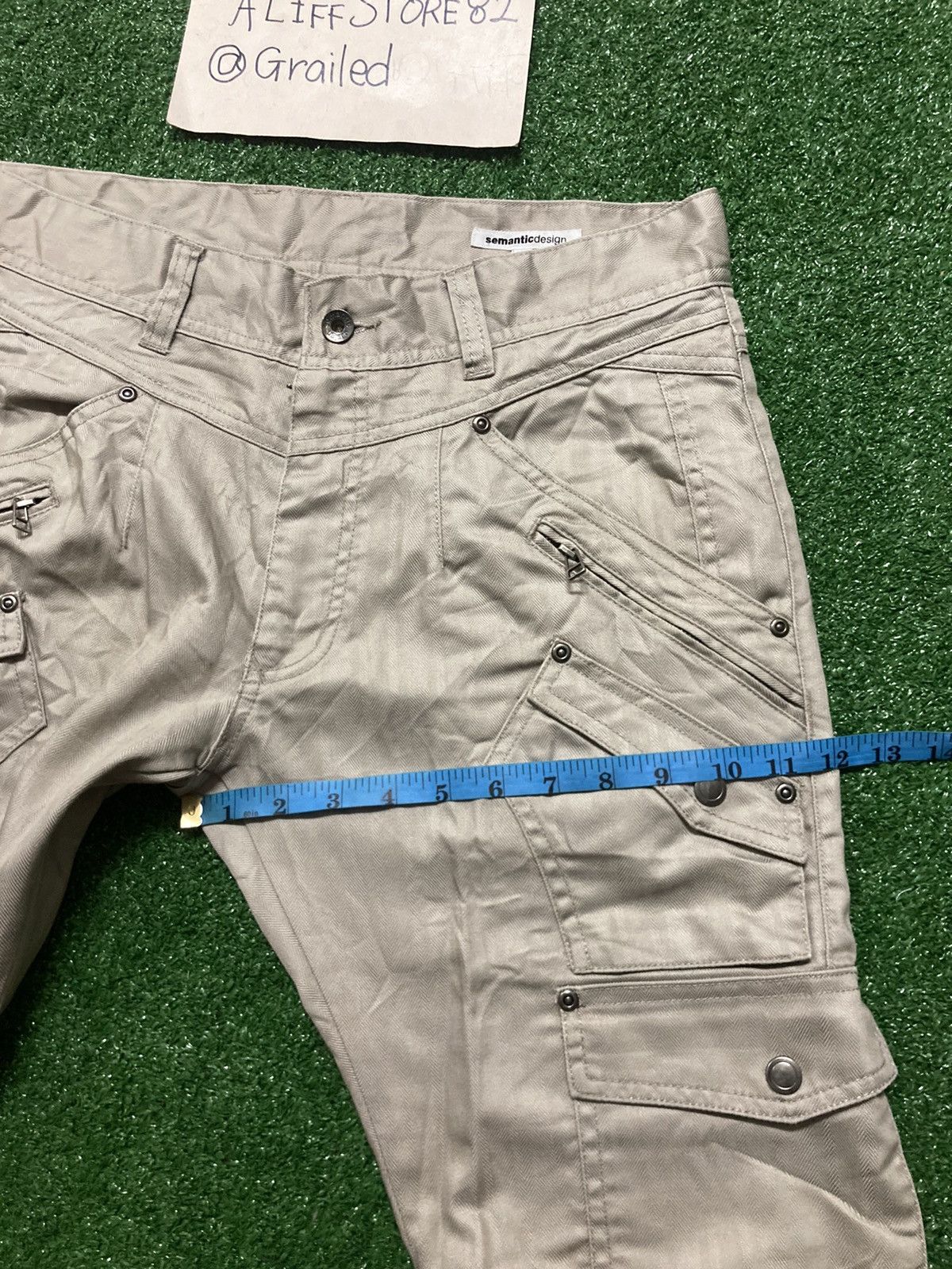 Japanese Brand !LastDrop!Semantic Design Multi Pocket SlimFit Pants Size US 33 - 5 Thumbnail