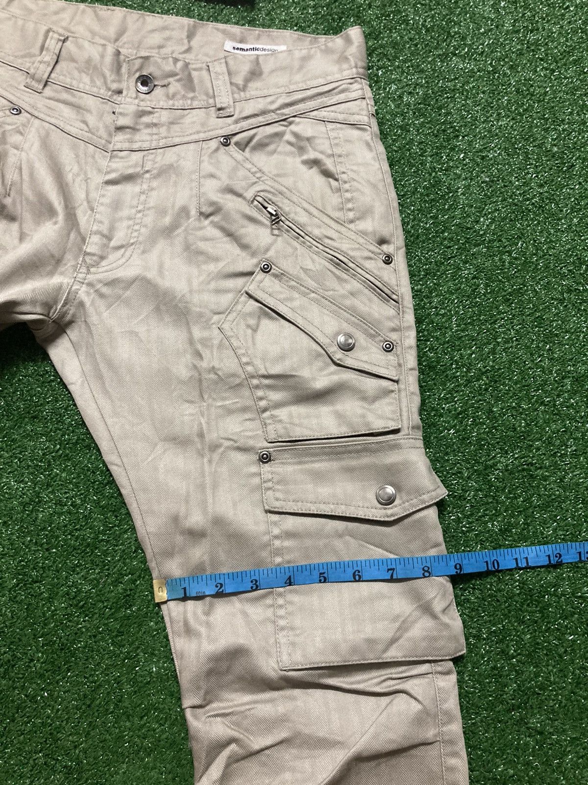Japanese Brand !LastDrop!Semantic Design Multi Pocket SlimFit Pants Size US 33 - 6 Thumbnail
