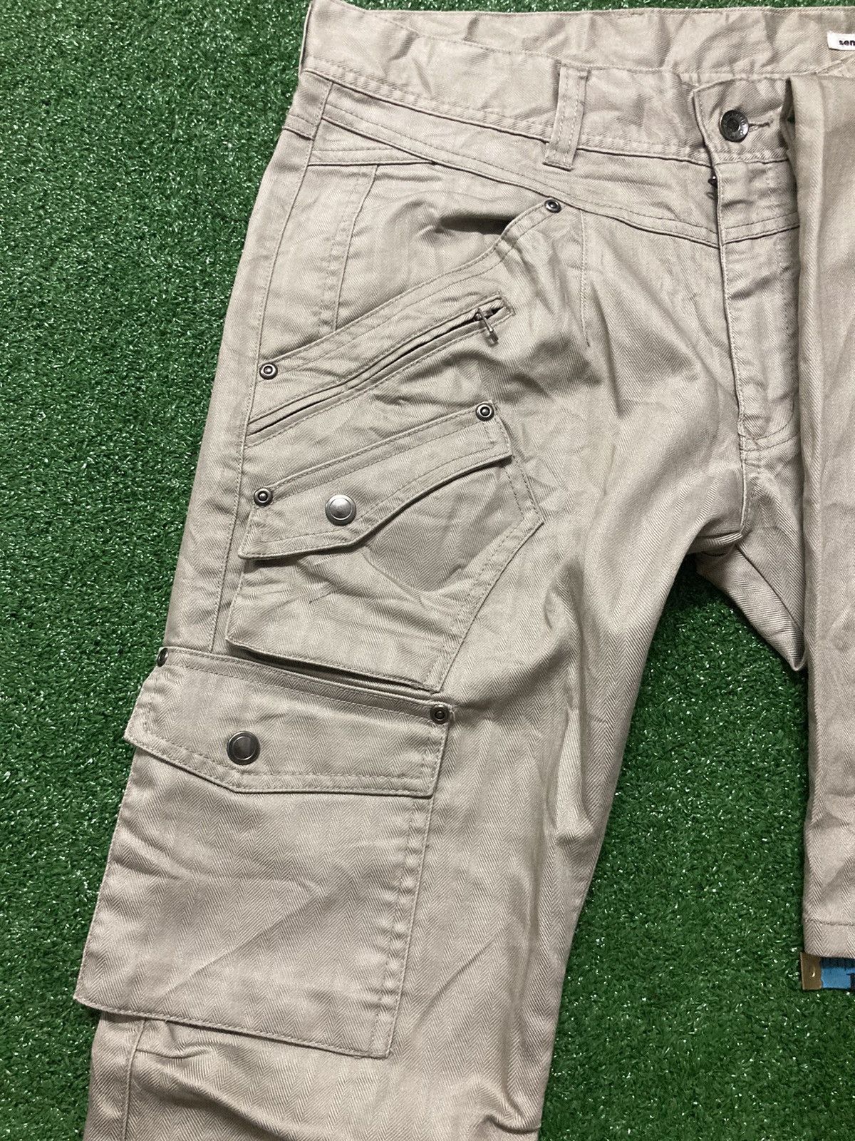 Japanese Brand !LastDrop!Semantic Design Multi Pocket SlimFit Pants Size US 33 - 9 Thumbnail