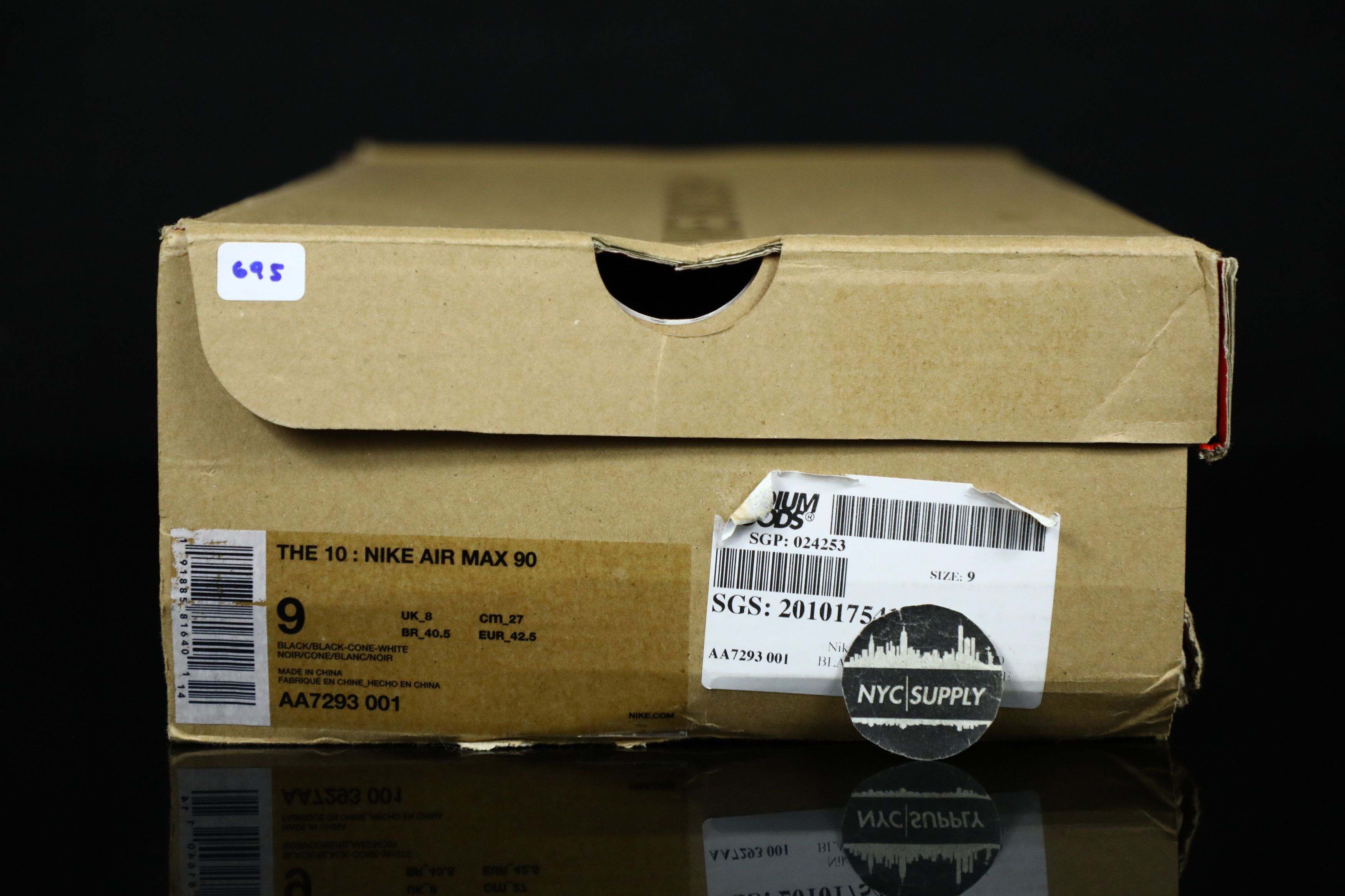 Nike The 10 Nike Air Max 90 Off White Black SHOE BOX ONLY Grailed