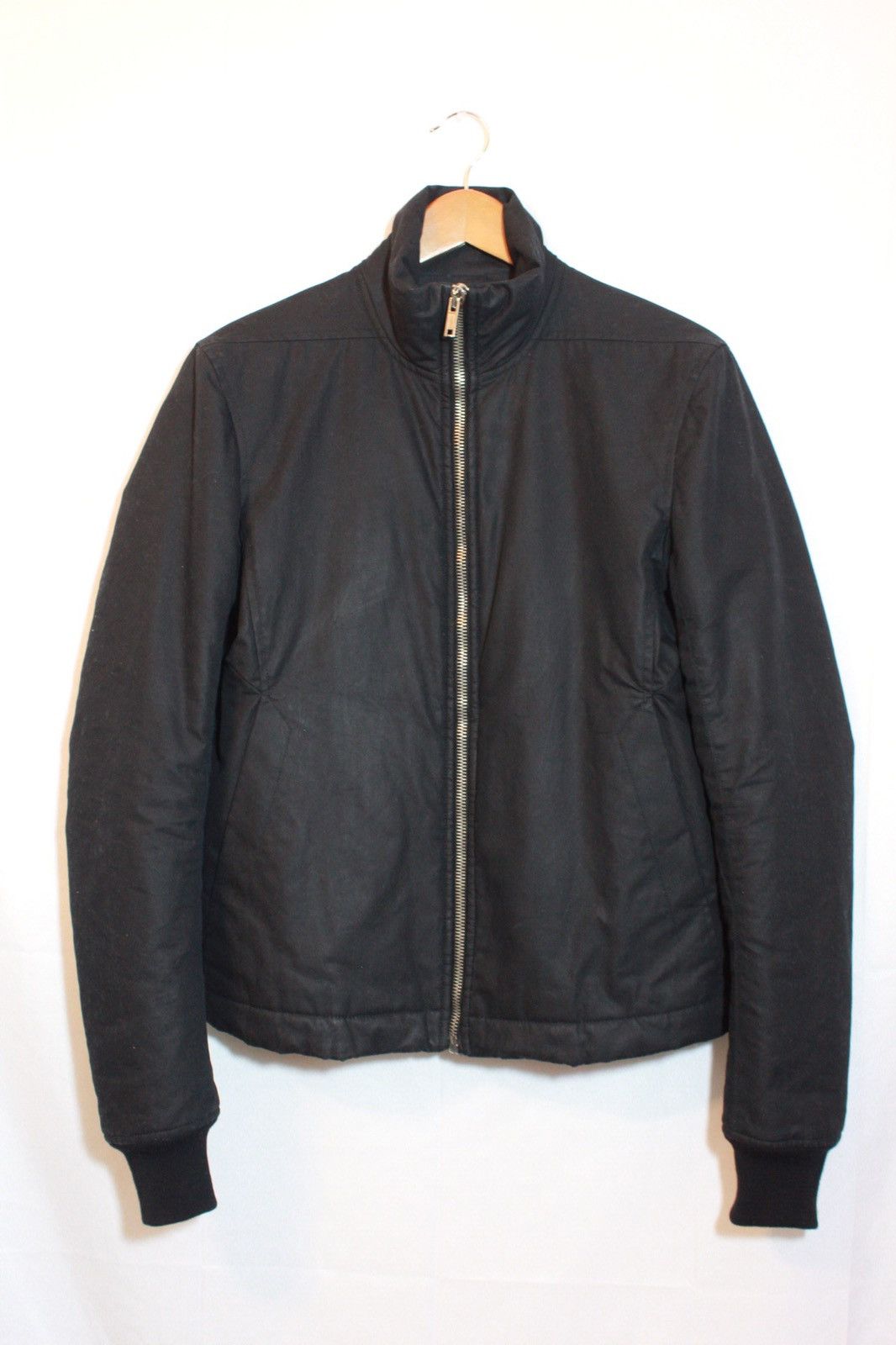 Rick Owens Drkshdw Rick Owens DRKSHDW Wax Bomber Blouson Jacket Size US S / EU 44-46 / 1 - 1 Thumbnail