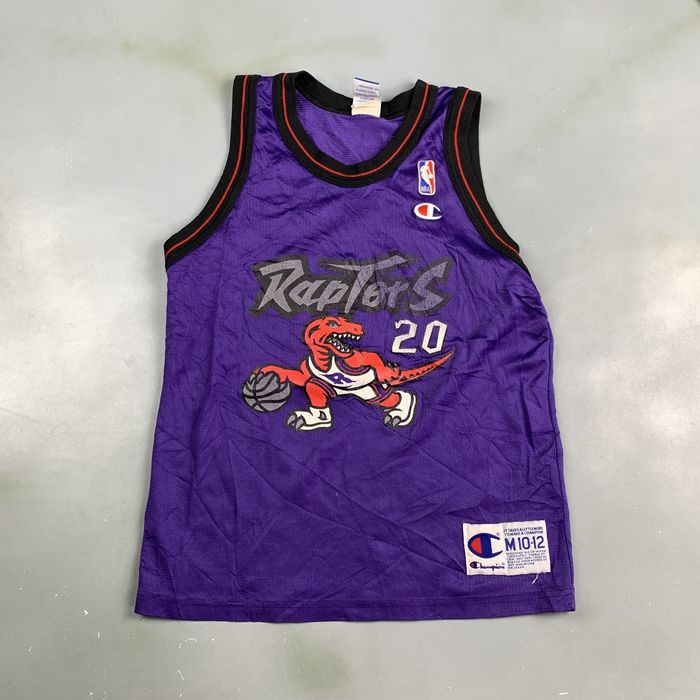 Vintage Vintage 90s Champion NBA Toronto Raptors #20 Jersey | Grailed
