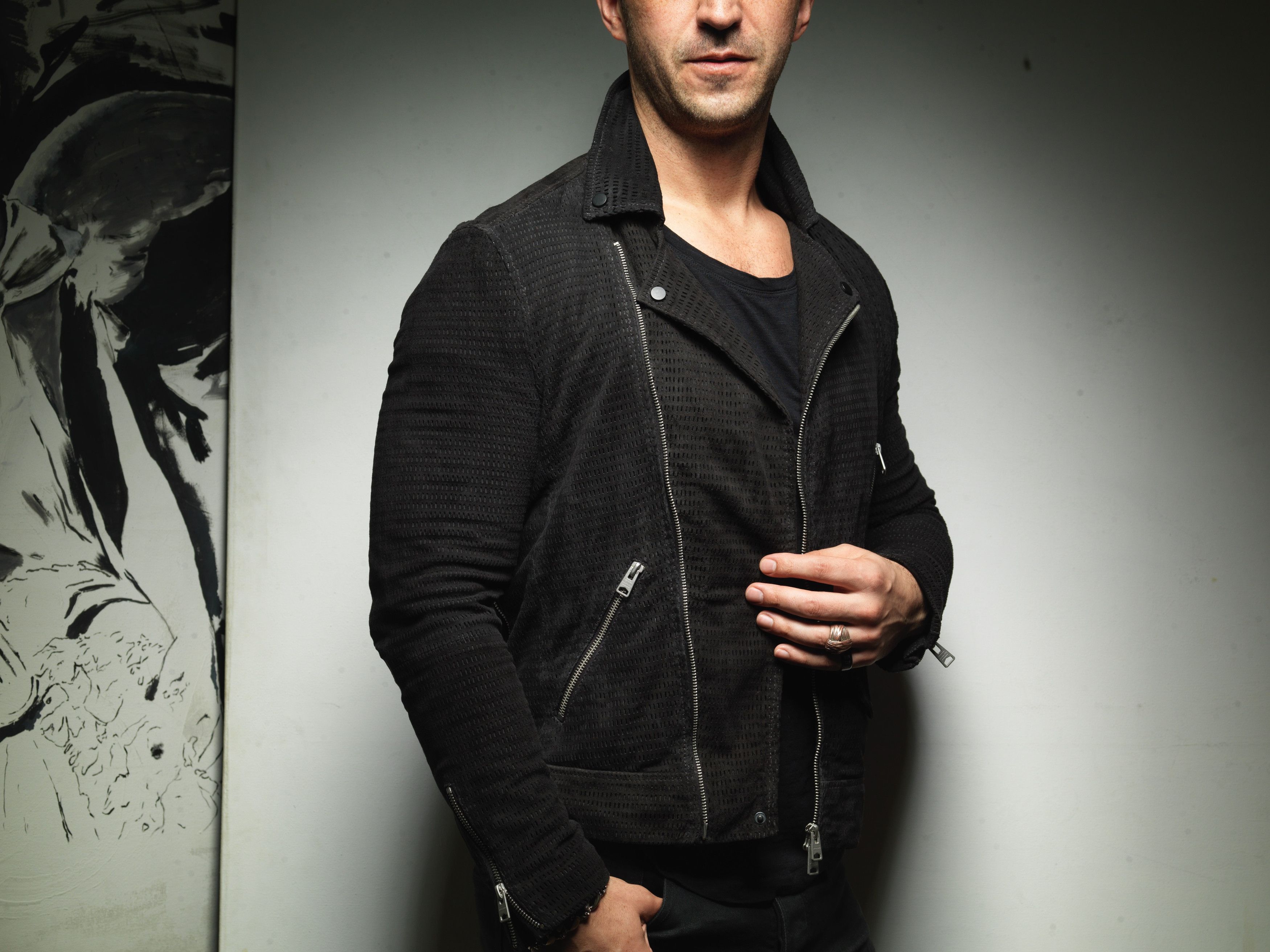 Allsaints ALL SAINTS MEN'S BLACK LEATHER BIKER JACKET COAT SIZE SMALL Size US S / EU 44-46 / 1 - 6 Thumbnail