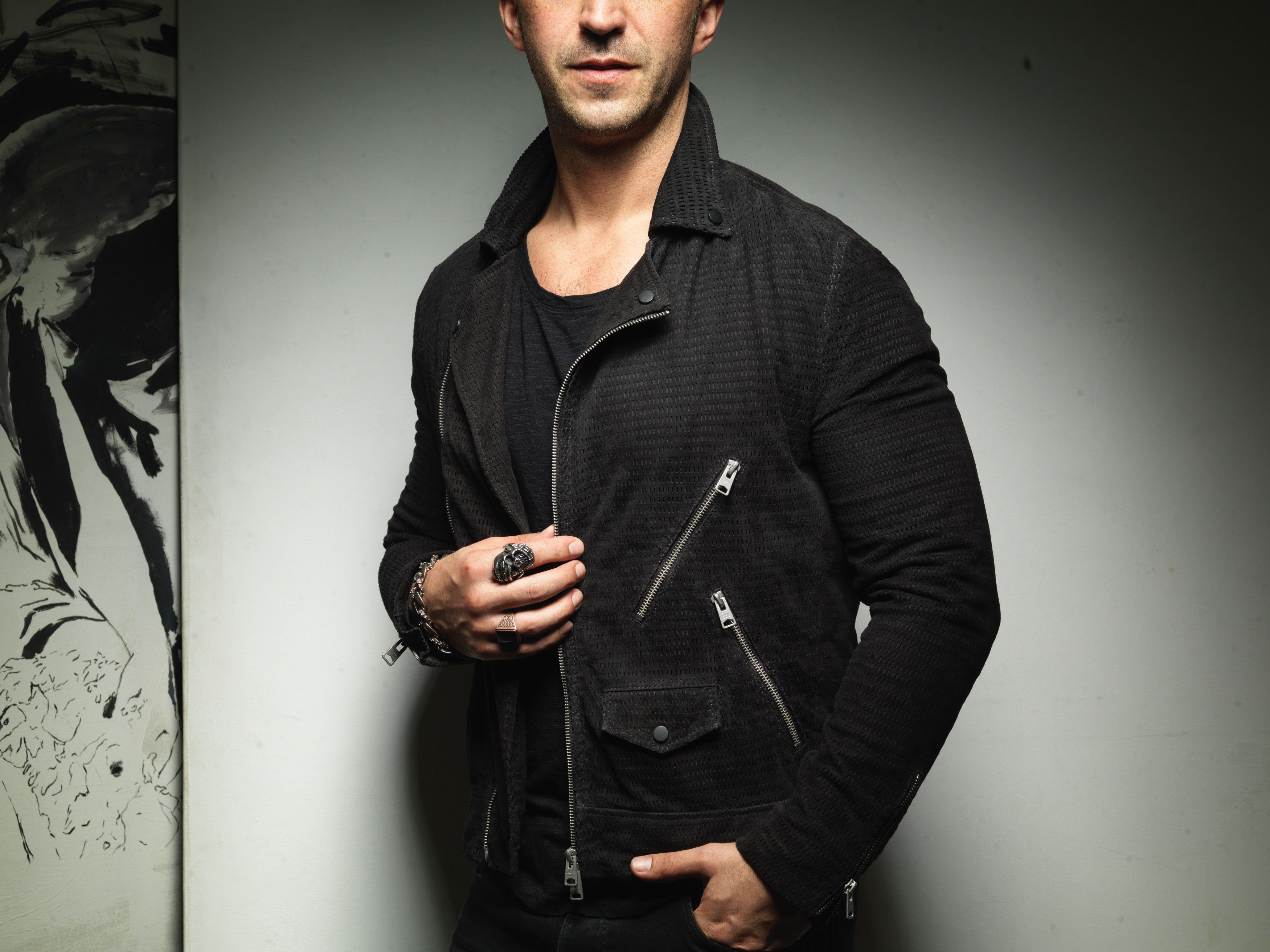 Allsaints ALL SAINTS MEN'S BLACK LEATHER BIKER JACKET COAT SIZE SMALL Size US S / EU 44-46 / 1 - 5 Thumbnail