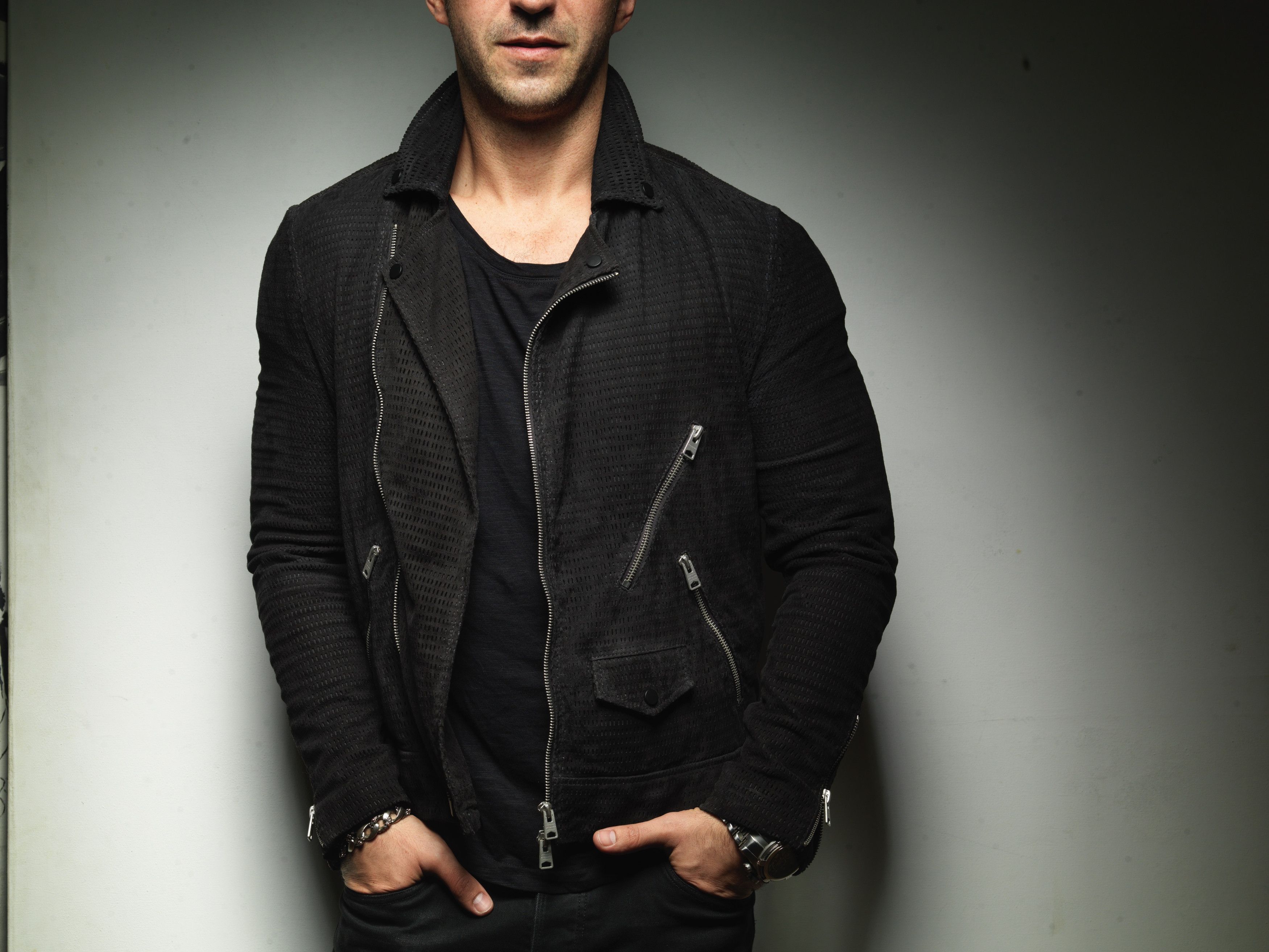 Allsaints ALL SAINTS MEN'S BLACK LEATHER BIKER JACKET COAT SIZE SMALL Size US S / EU 44-46 / 1 - 2 Thumbnail