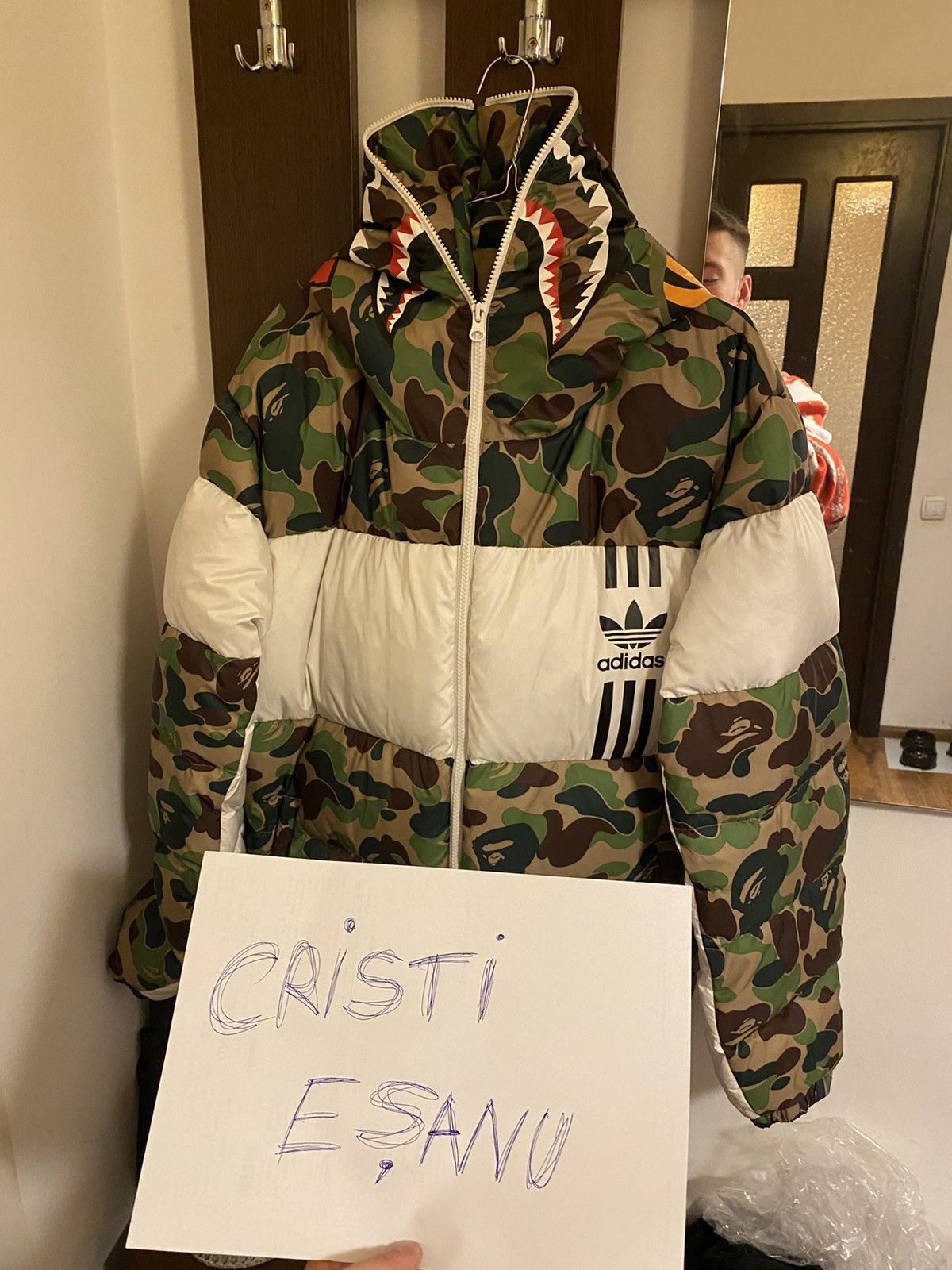 Adidas x 2024 bape puffer jacket