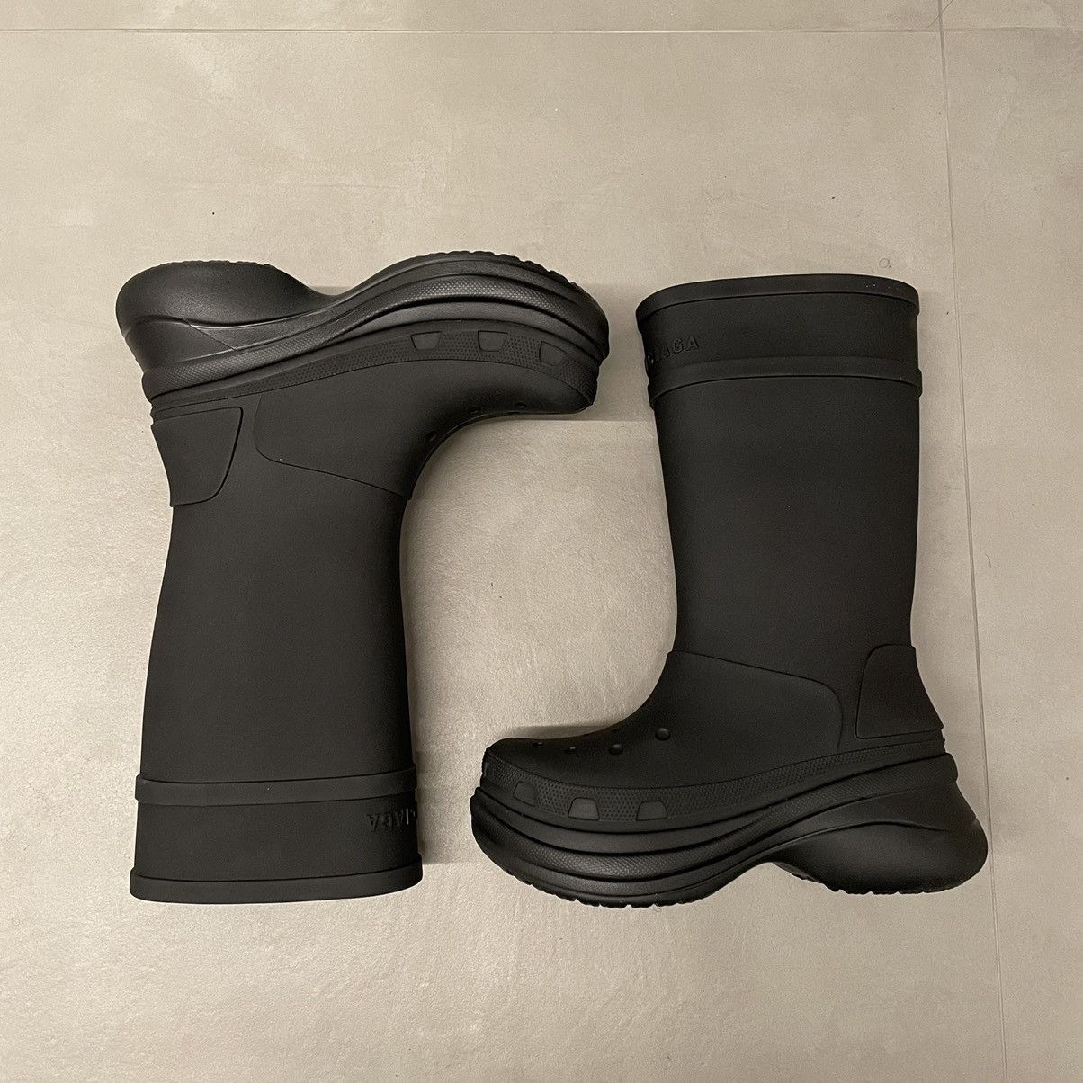 Balenciaga Balenciaga x Crocs Boots Black | Grailed