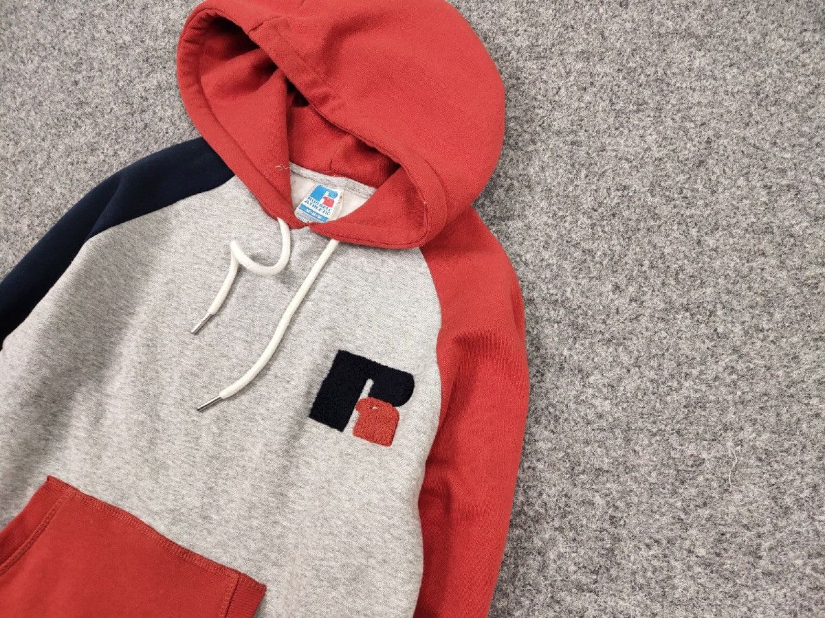 Russell Athletic Vintage Russell Athletic Patchwork Logo Hoodie America Hype Size US M / EU 48-50 / 2 - 6 Thumbnail