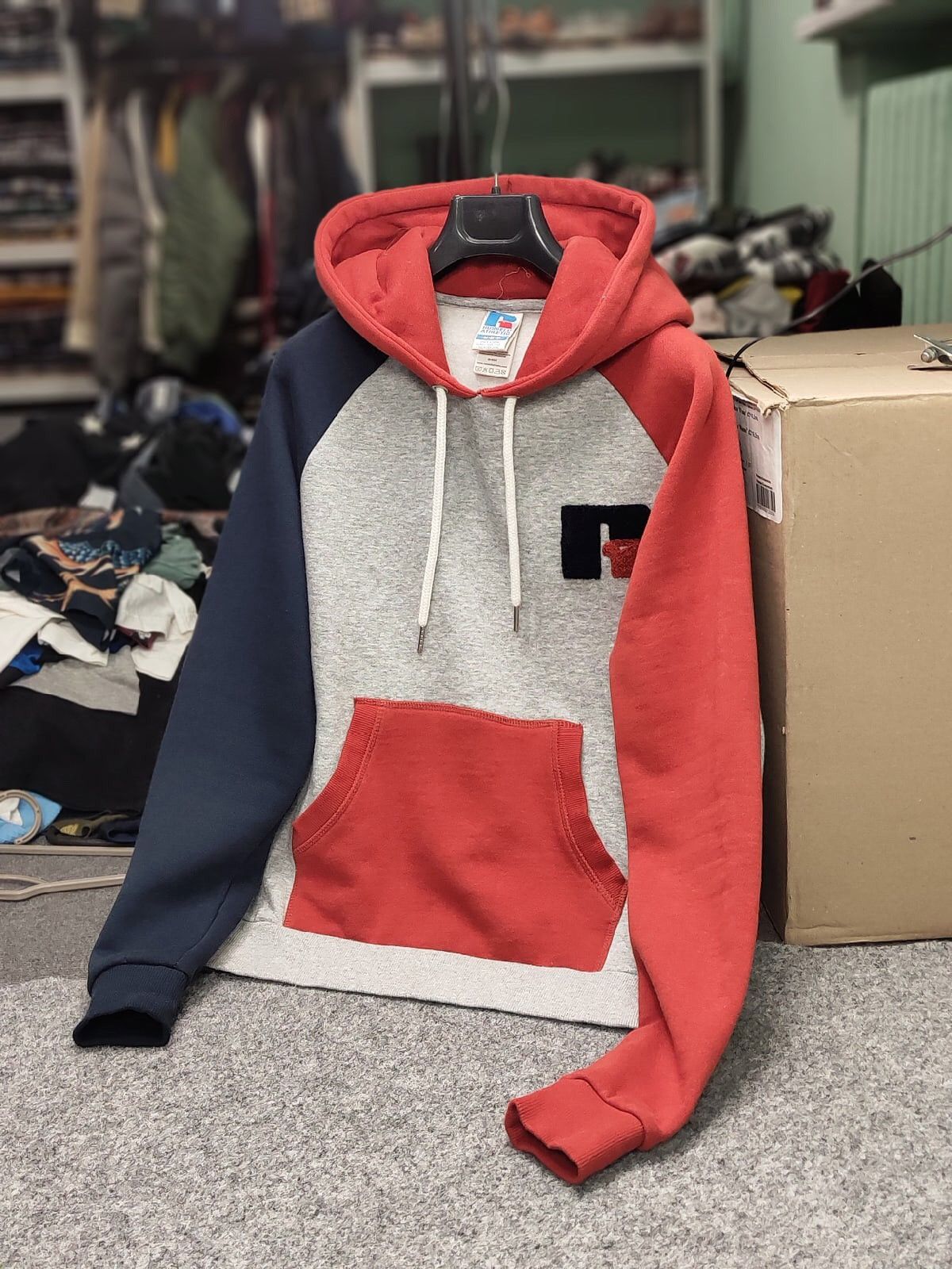 Russell Athletic Vintage Russell Athletic Patchwork Logo Hoodie America Hype Size US M / EU 48-50 / 2 - 17 Thumbnail