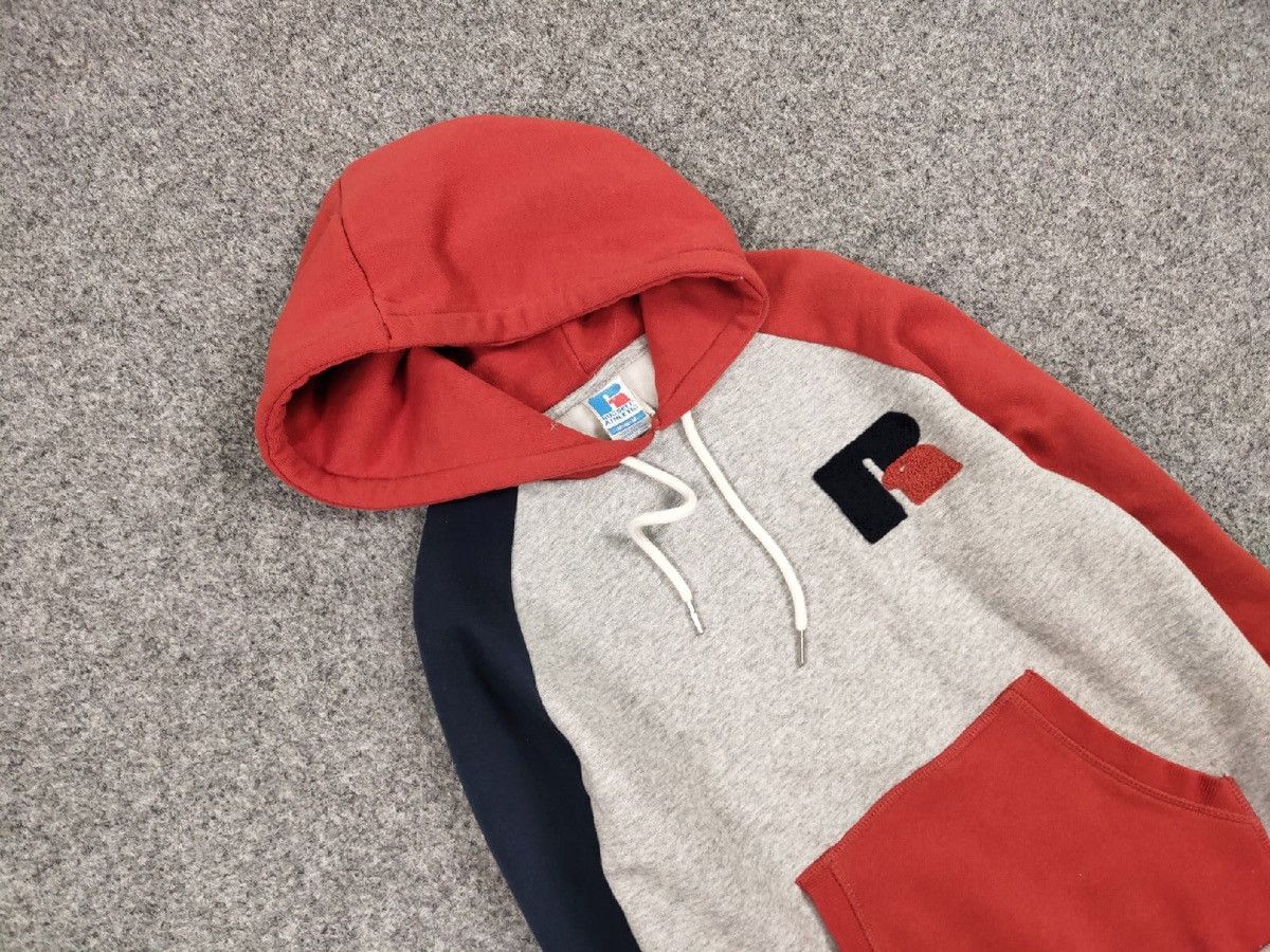 Russell Athletic Vintage Russell Athletic Patchwork Logo Hoodie America Hype Size US M / EU 48-50 / 2 - 9 Thumbnail
