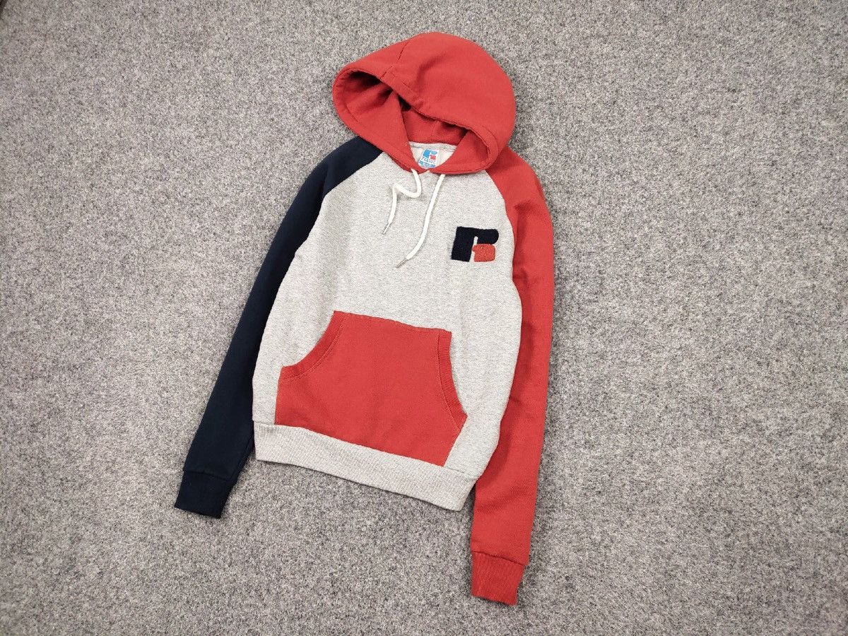 Russell Athletic Vintage Russell Athletic Patchwork Logo Hoodie America Hype Size US M / EU 48-50 / 2 - 3 Thumbnail