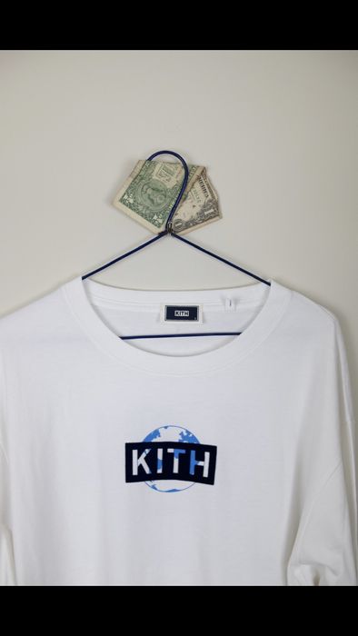 Kith Kith One World L/S White Tee | Grailed