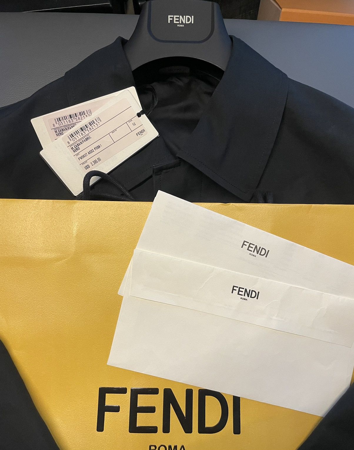 Fendi Rare NEW Runway $3K Value FF Logo Limited Edition Jacket Size US L / EU 52-54 / 3 - 14 Thumbnail