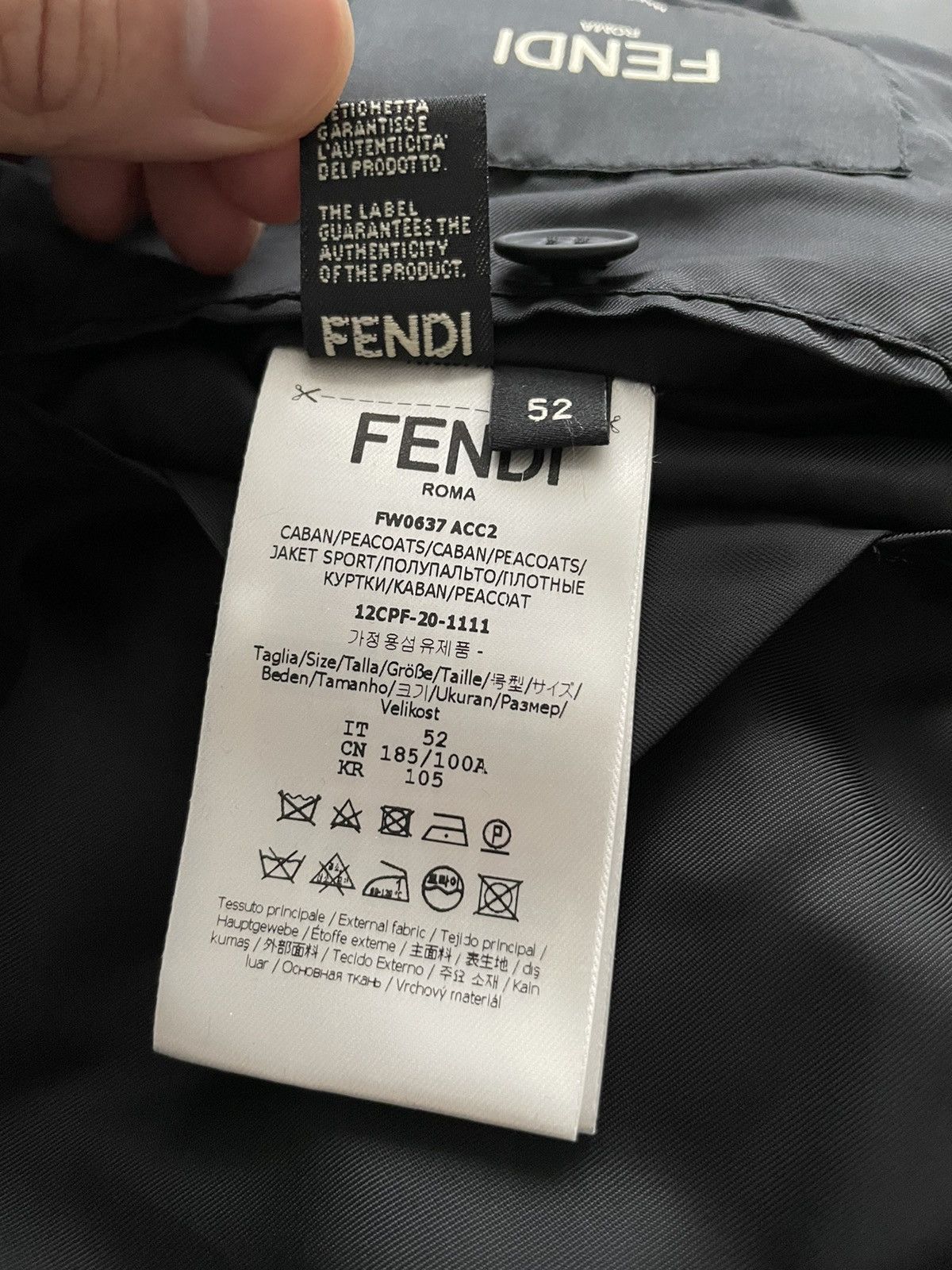 Fendi Rare NEW Runway $3K Value FF Logo Limited Edition Jacket Size US L / EU 52-54 / 3 - 7 Thumbnail