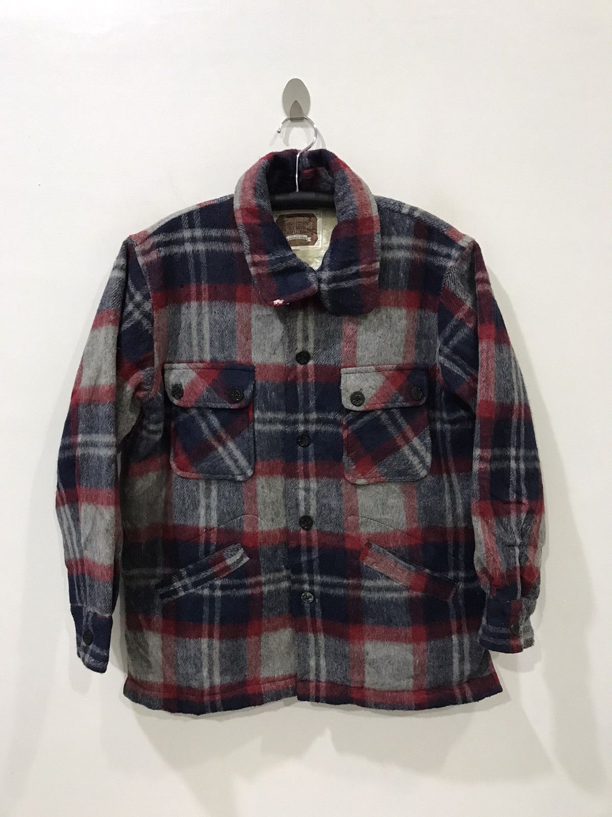 Vintage COUNTRY WEAR FOR YOUNG AMERICANS Fine Sherpa Plaid Jacket Size US M / EU 48-50 / 2 - 1 Thumbnail