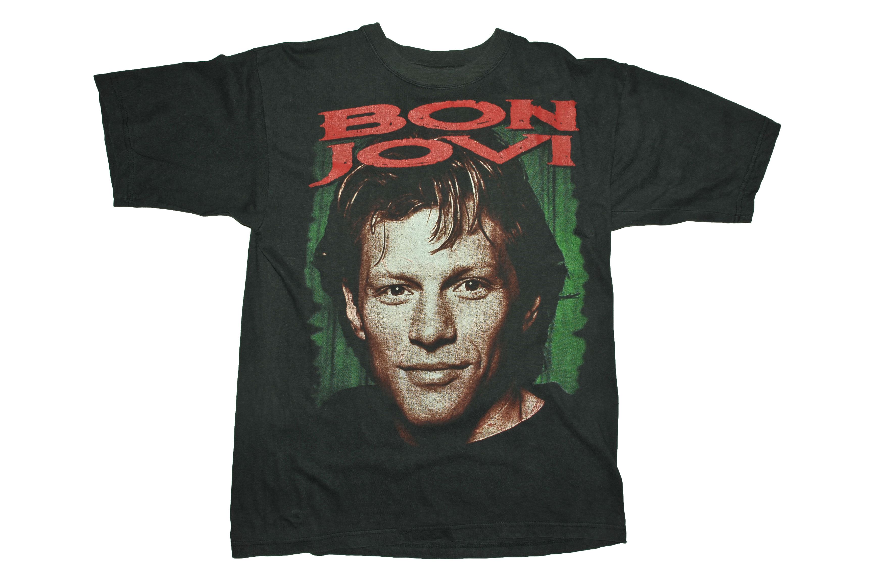 Vintage Vintage 90s Bon Jovi European Tour 1996 T-shirt Size US XL / EU 56 / 4 - 1 Thumbnail