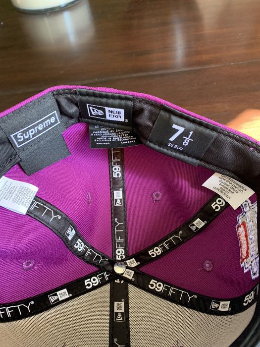 Supreme Supreme No Comp Box Logo New Era Hat Lavender 7 1/8 | Grailed