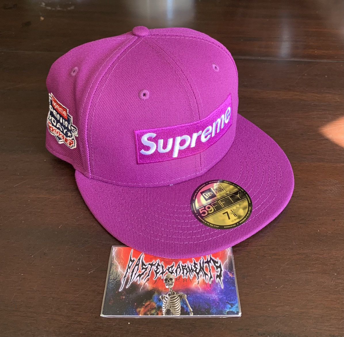 Supreme Supreme No Comp Box Logo New Era Hat Lavender 7 1/8 | Grailed