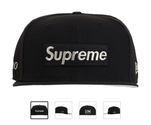 Supreme New Era Supreme $1M Metallic Box Logo Fitted Hat | Grailed