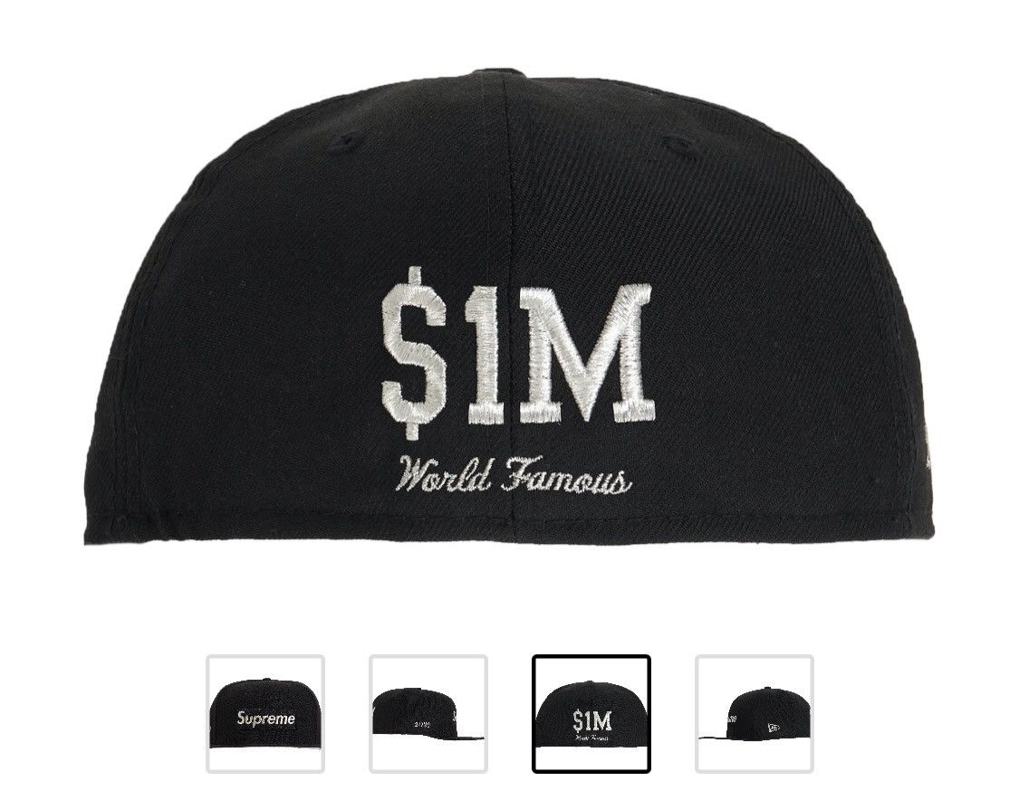 New Era × Supreme New Era Supreme $1M Metallic Box Logo