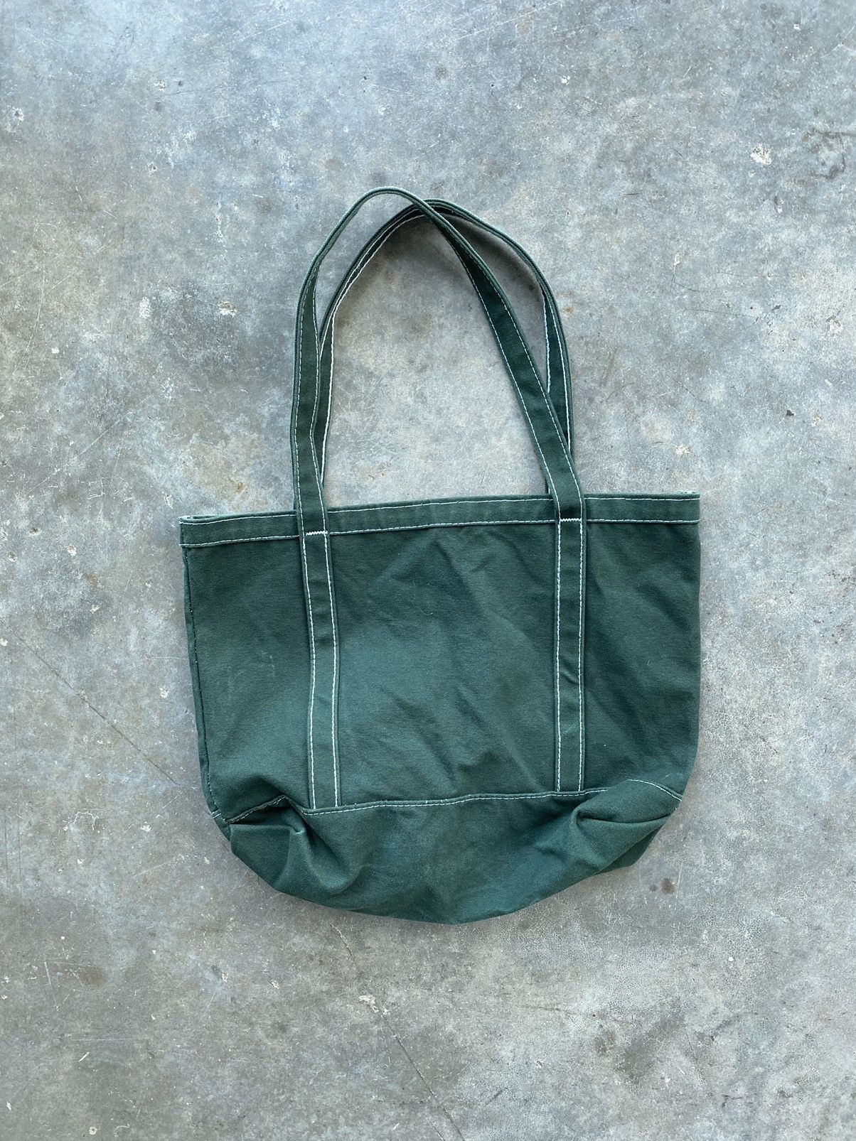 Noah Noah NYC Green Contrast Stitch Cross Tote Bag