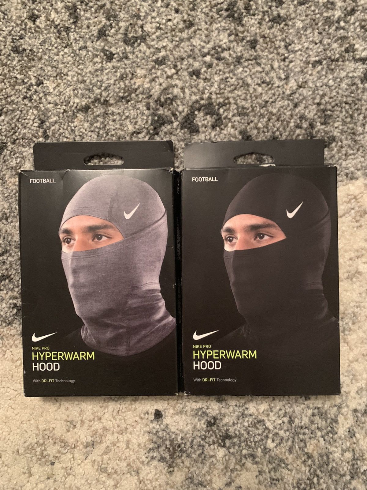 Nike 2X Black and Grey Hyperwarm Hood Balaclava Pooh Shiesty Grailed