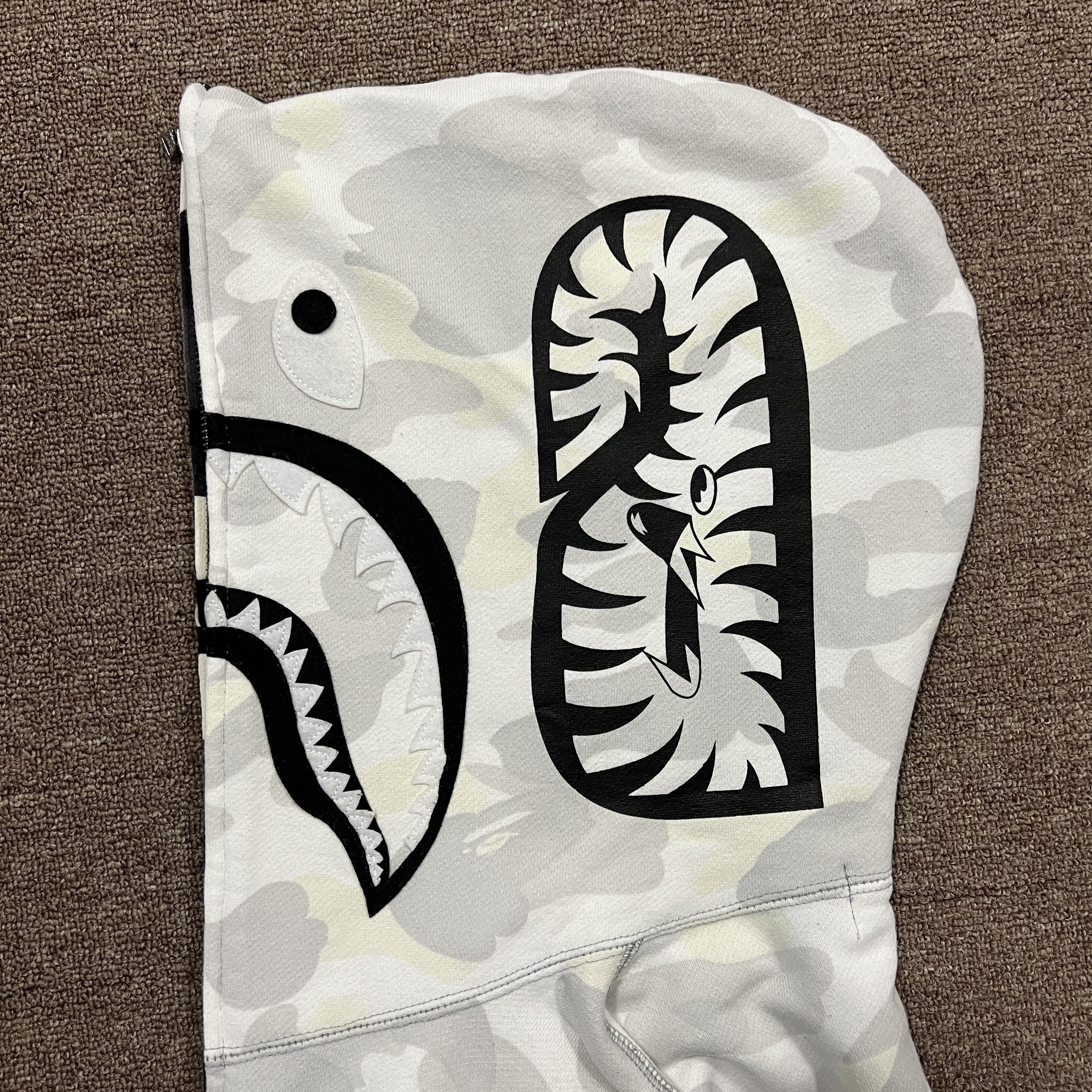 Bape Bape Glowing Camo Shark Full Zip Up Hoodie Size US M / EU 48-50 / 2 - 7 Thumbnail