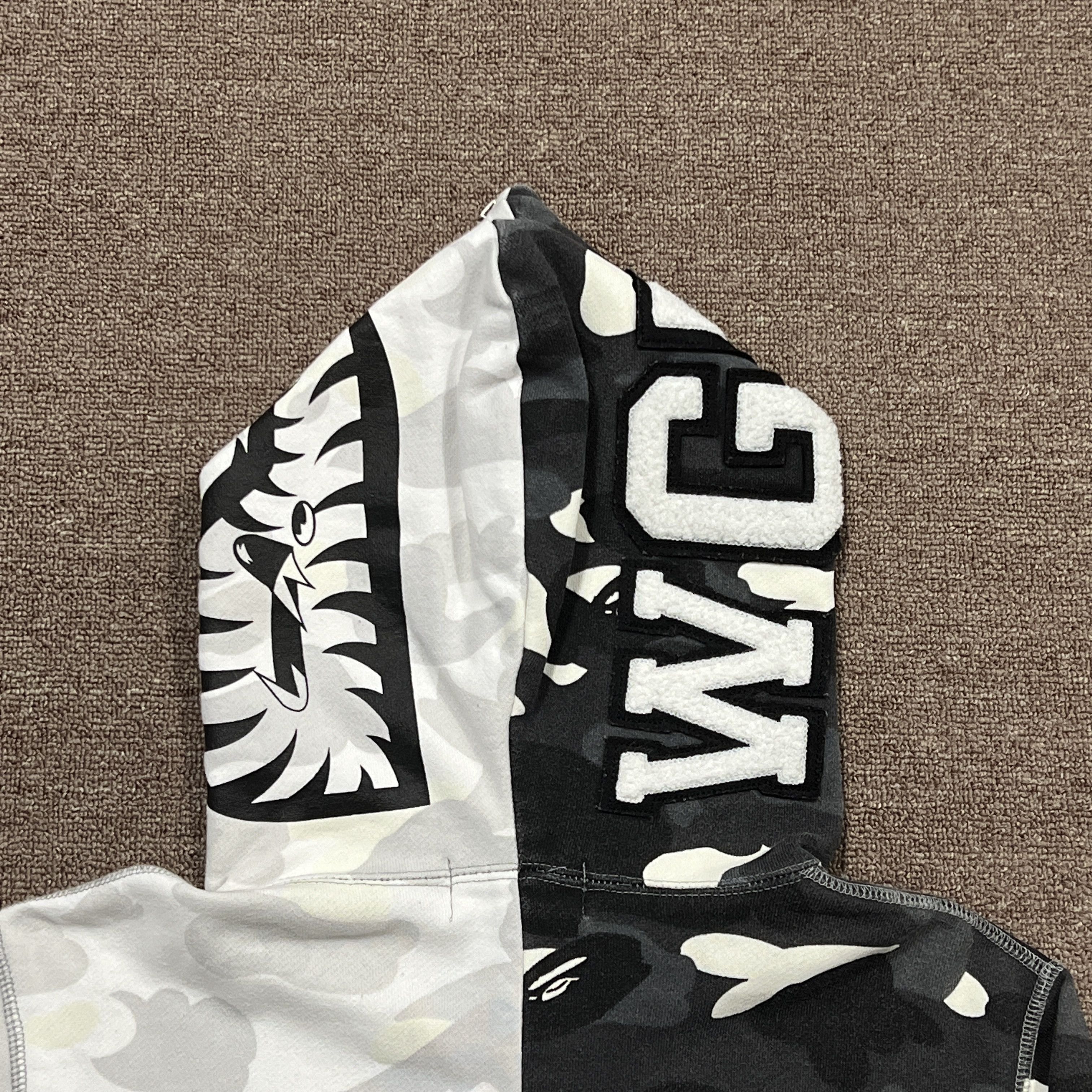 Bape Bape Glowing Camo Shark Full Zip Up Hoodie Size US M / EU 48-50 / 2 - 5 Thumbnail