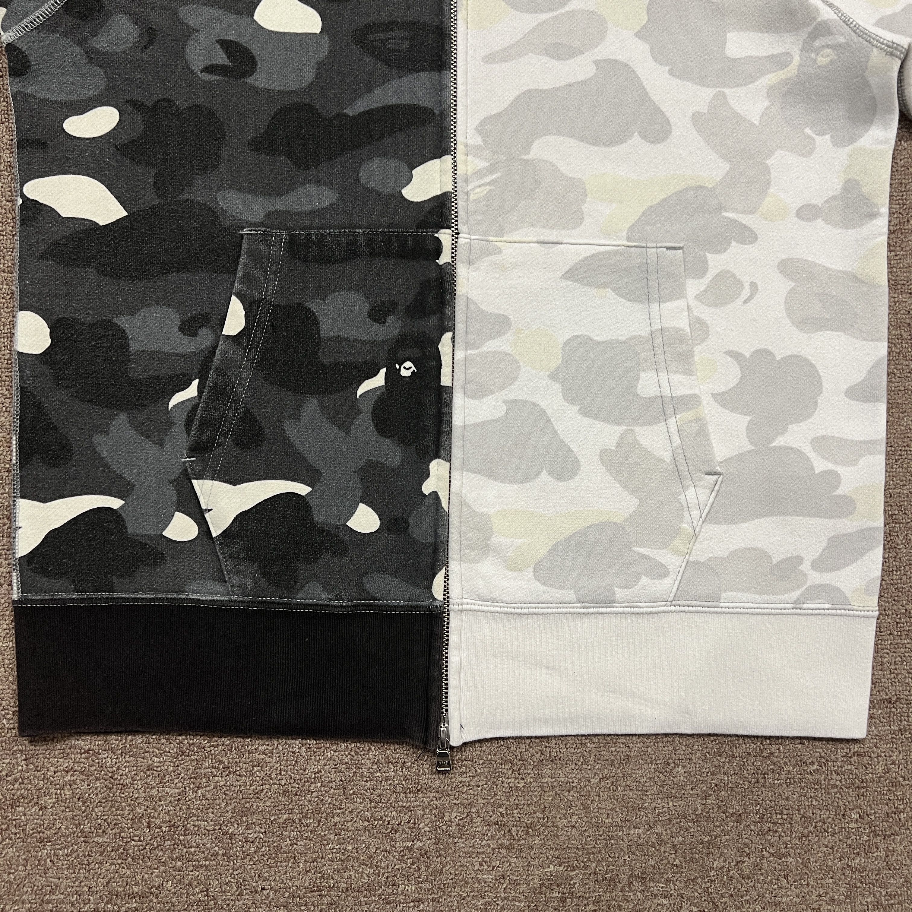 Bape Bape Glowing Camo Shark Full Zip Up Hoodie Size US M / EU 48-50 / 2 - 12 Thumbnail