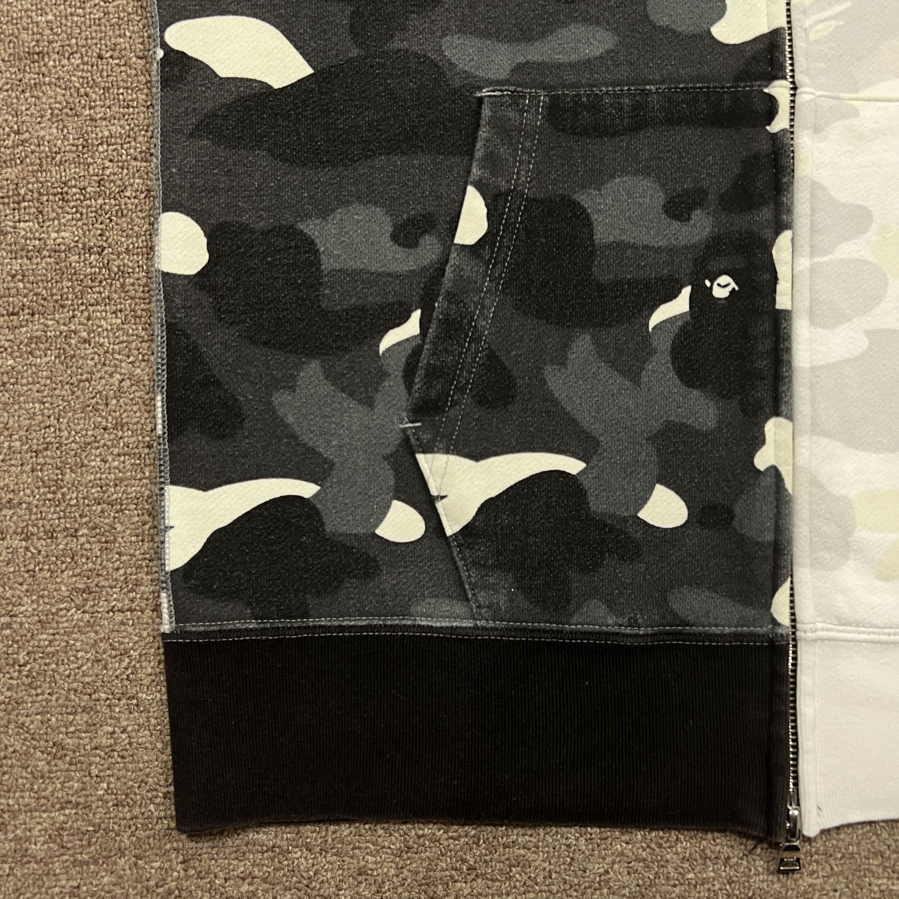 Bape Bape Glowing Camo Shark Full Zip Up Hoodie Size US M / EU 48-50 / 2 - 13 Thumbnail