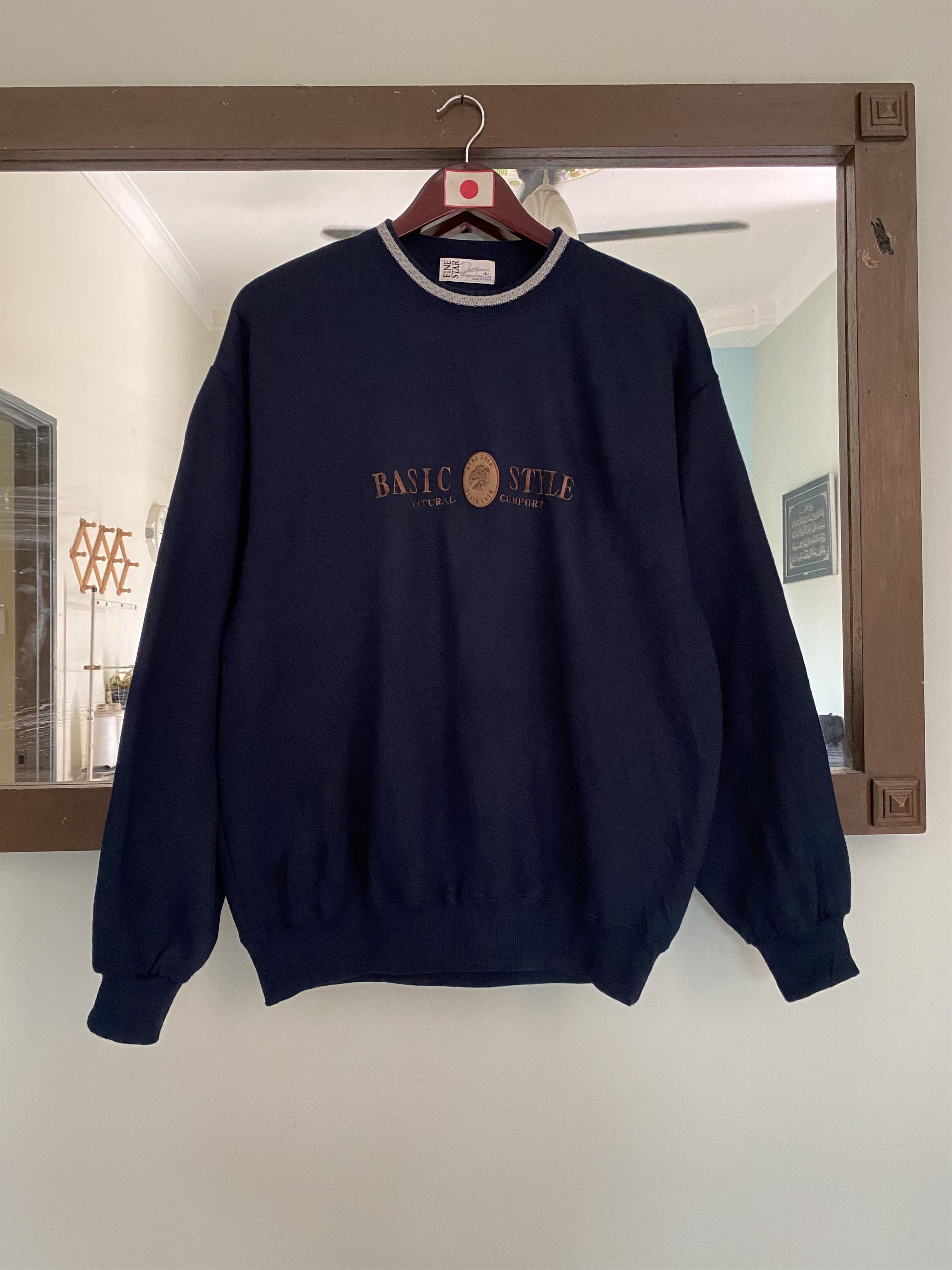 Fine Star Basic Style Sweatshirt