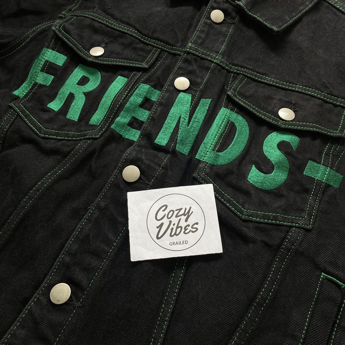 Vlone VLONE Friends Denim Jacket (Black/Green) Size US L / EU 52-54 / 3 - 3 Thumbnail