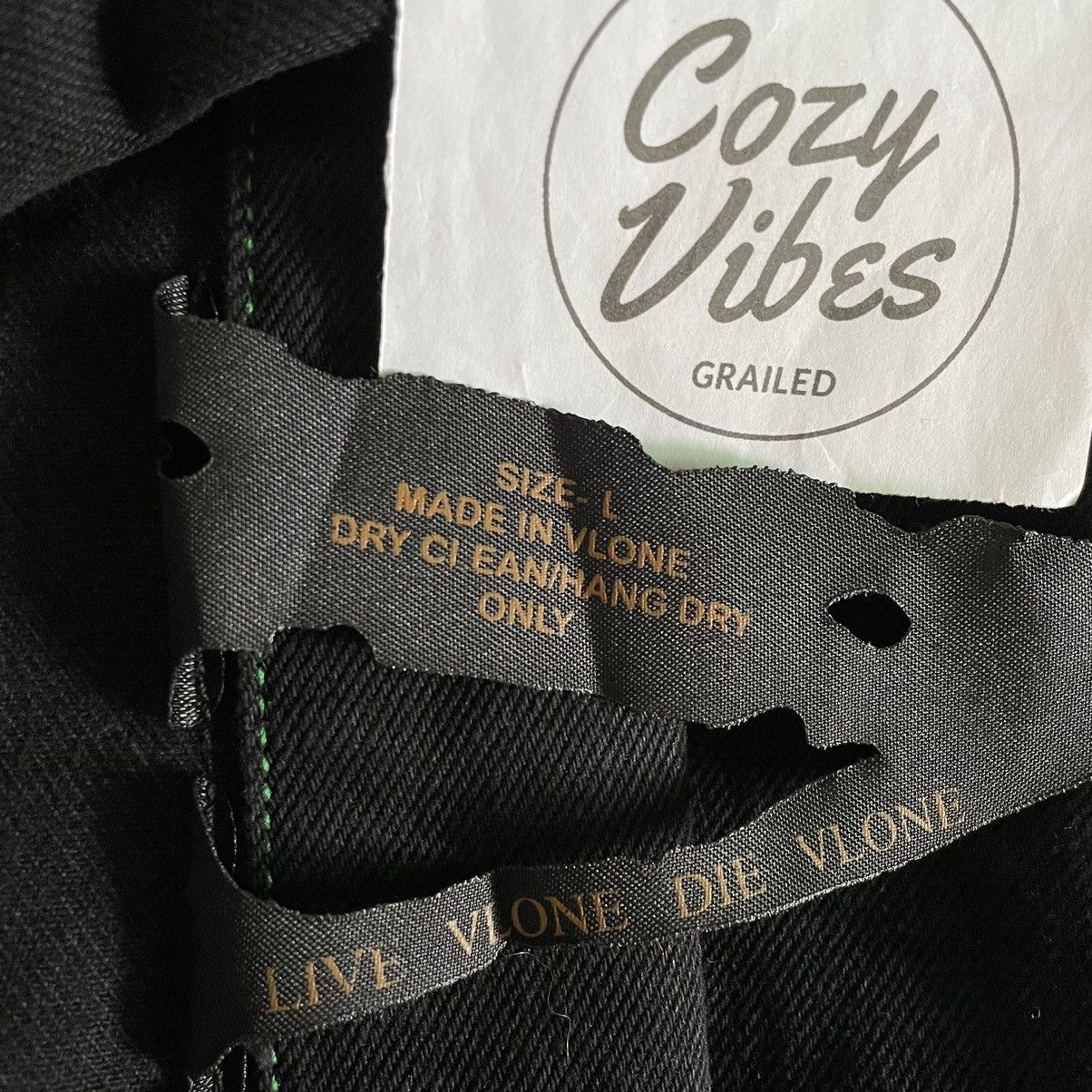 Vlone VLONE Friends Denim Jacket (Black/Green) Size US L / EU 52-54 / 3 - 5 Thumbnail