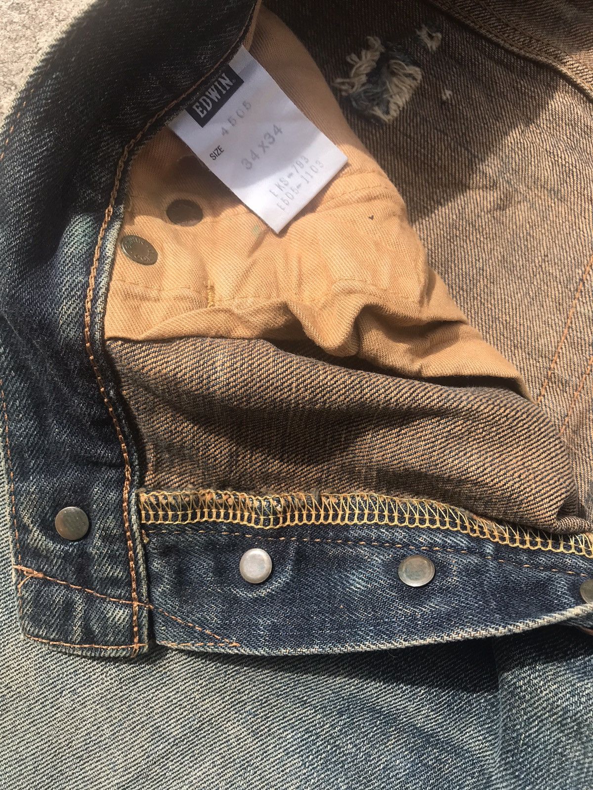 Edwin Vintage Edwin 505 Fly Button Selvedge Denim Jeans W34 Size US 34 / EU 50 - 11 Thumbnail