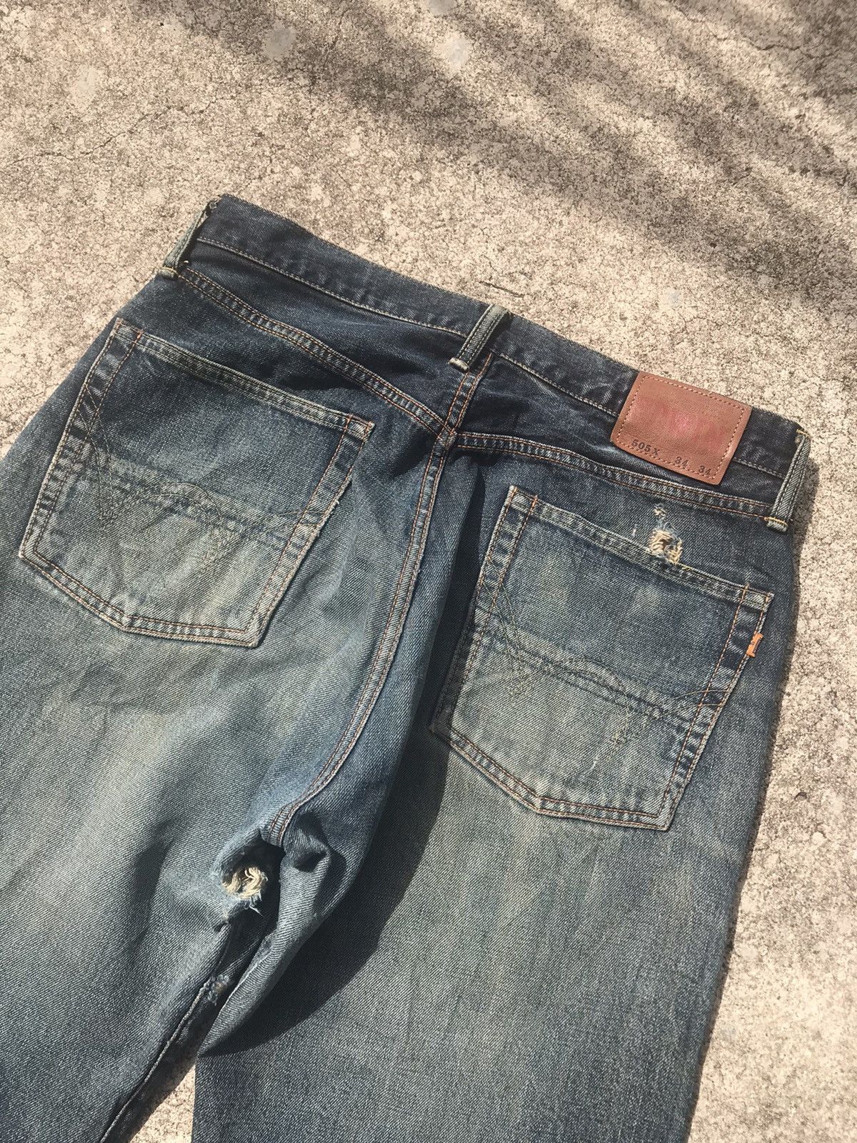Edwin Vintage Edwin 505 Fly Button Selvedge Denim Jeans W34 Size US 34 / EU 50 - 5 Thumbnail