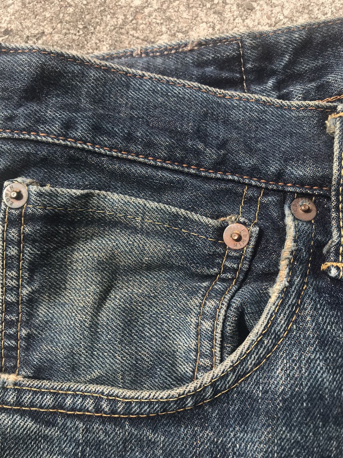 Edwin Vintage Edwin 505 Fly Button Selvedge Denim Jeans W34 Size US 34 / EU 50 - 9 Thumbnail