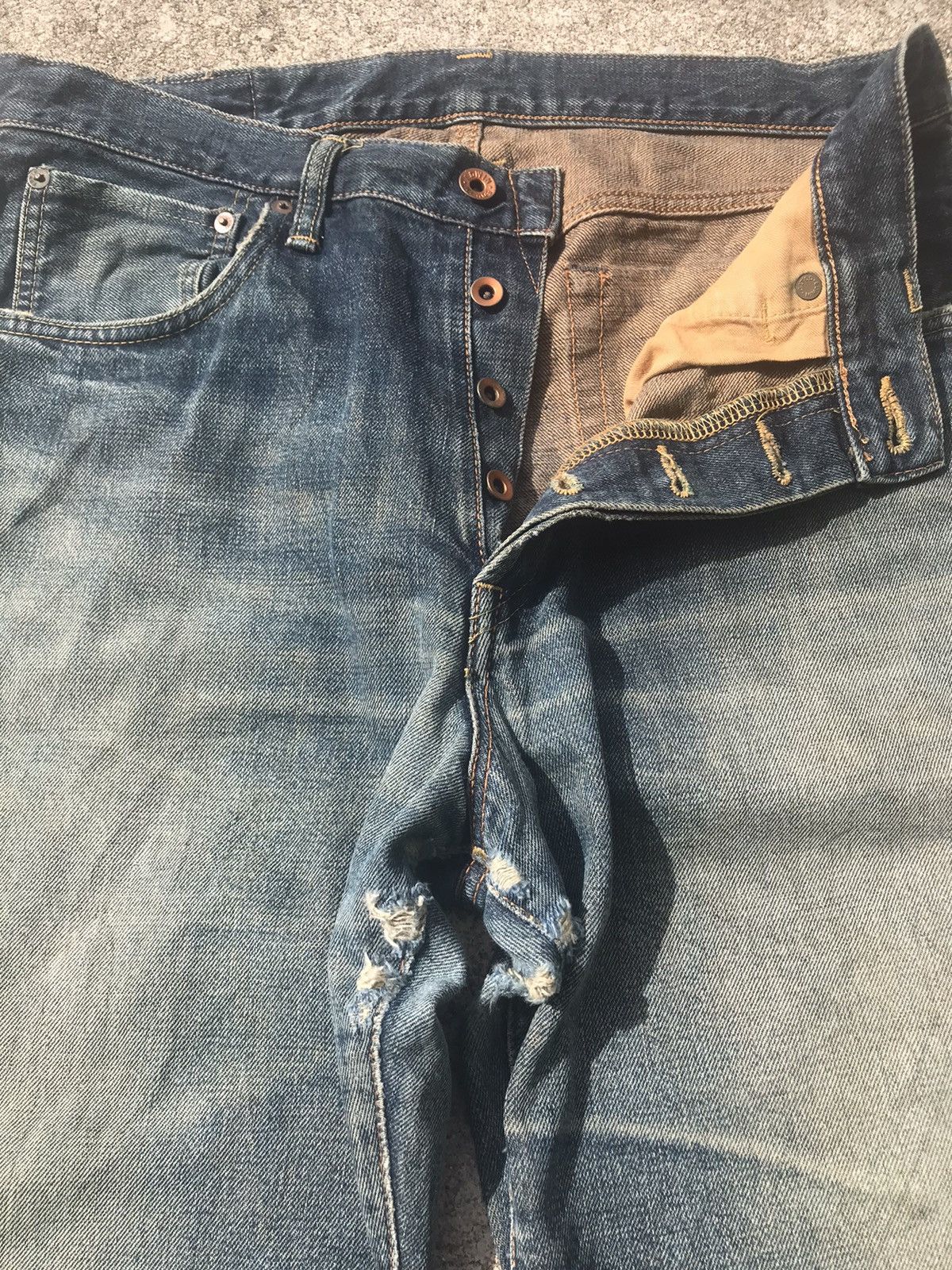 Edwin Vintage Edwin 505 Fly Button Selvedge Denim Jeans W34 Size US 34 / EU 50 - 7 Thumbnail