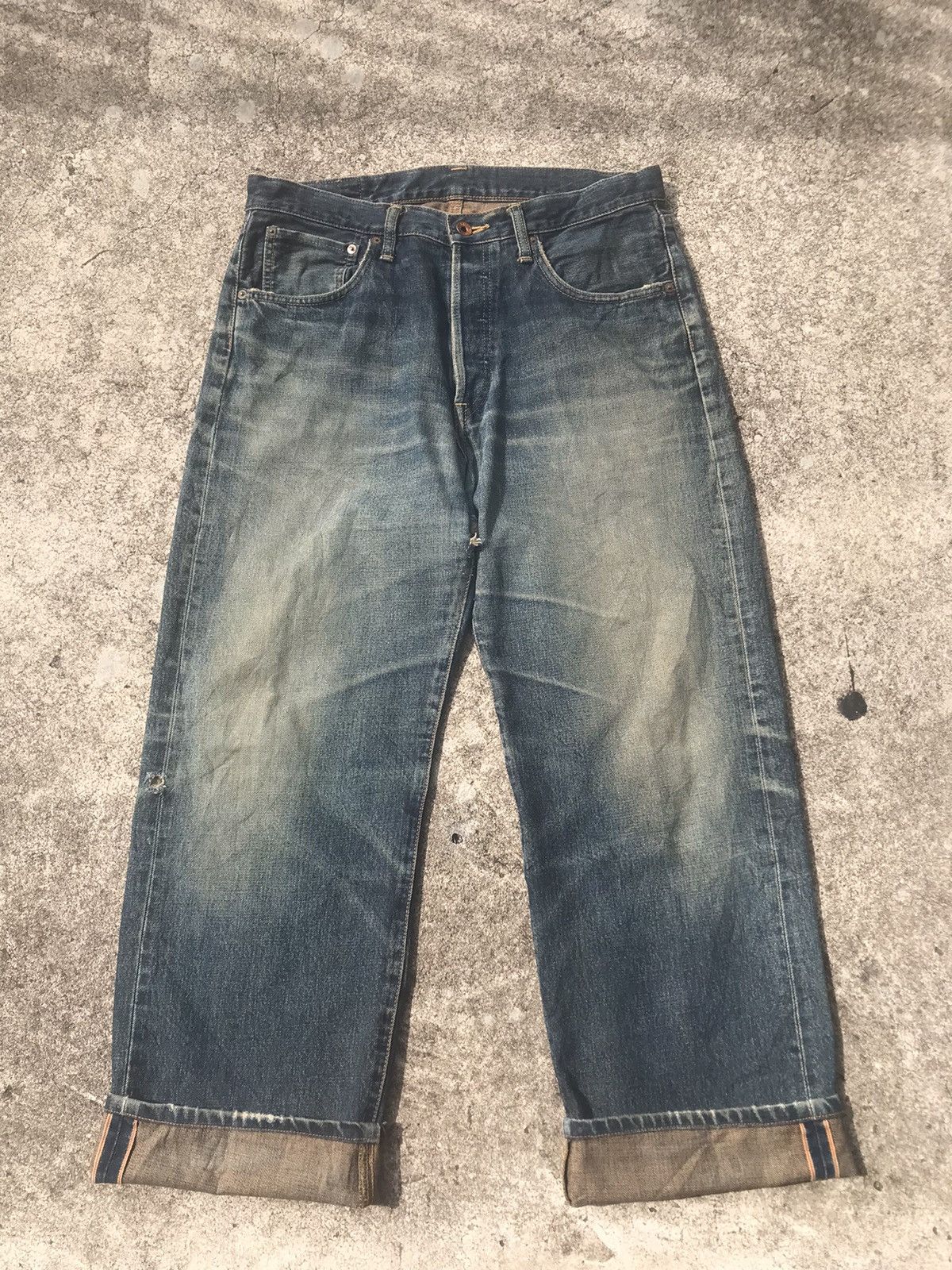 Edwin Vintage Edwin 505 Fly Button Selvedge Denim Jeans W34 Size US 34 / EU 50 - 1 Thumbnail