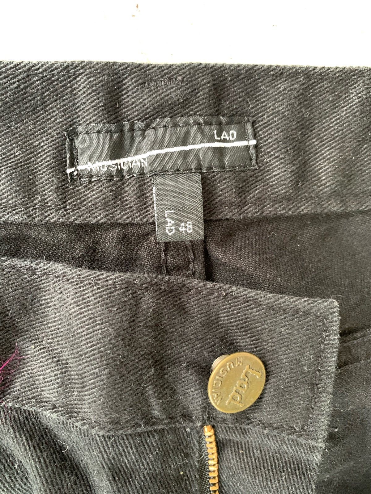 Japanese Brand Super Black skinny Jeans by LAD MUSICIAN. Size US 31 - 10 Thumbnail