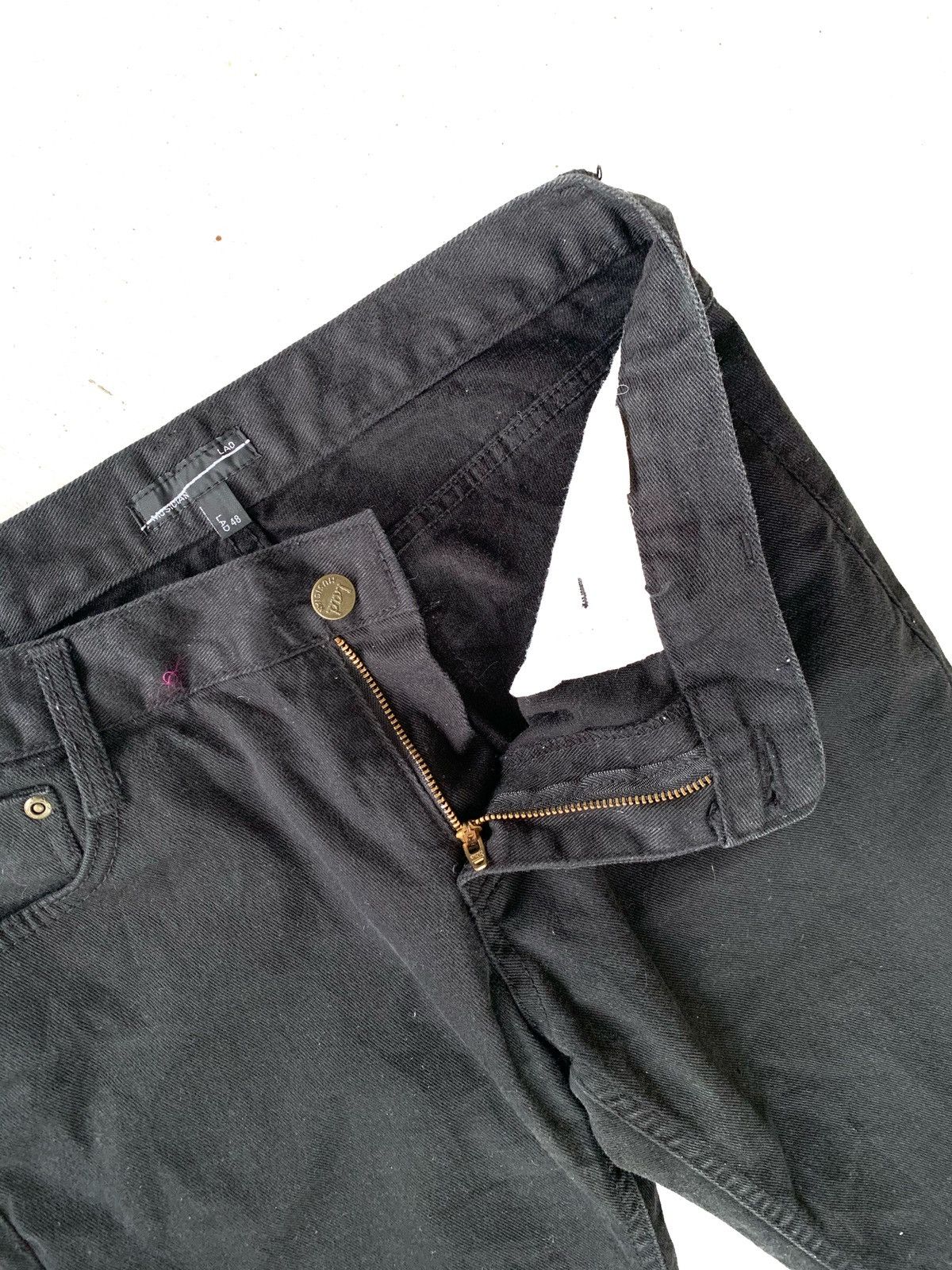 Japanese Brand Super Black skinny Jeans by LAD MUSICIAN. Size US 31 - 8 Thumbnail