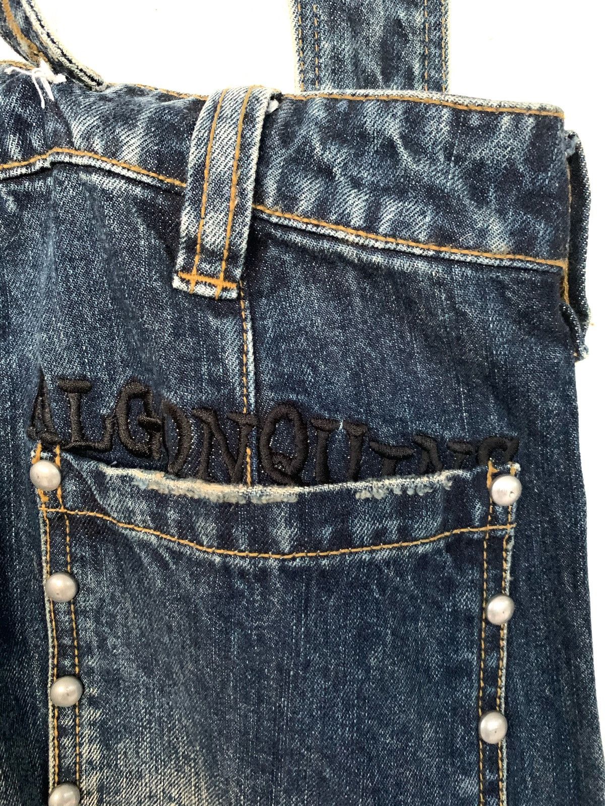 Japanese Brand Distressed Coverall by ALGONQUINS Size 28" / US 6 / IT 42 - 14 Thumbnail