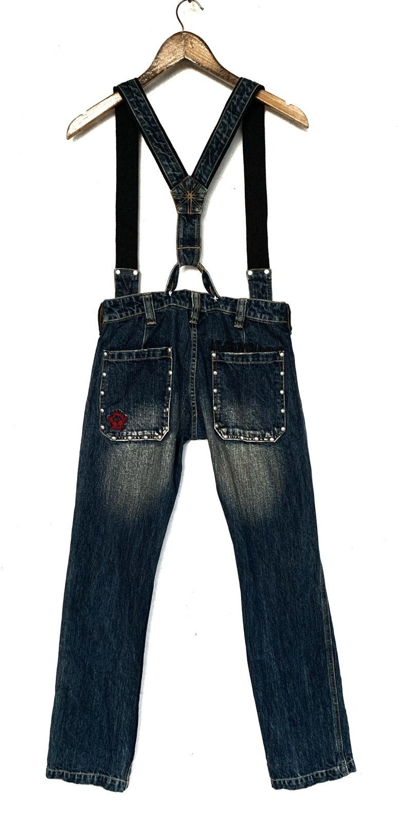 Japanese Brand Distressed Coverall by ALGONQUINS Size 28" / US 6 / IT 42 - 9 Thumbnail