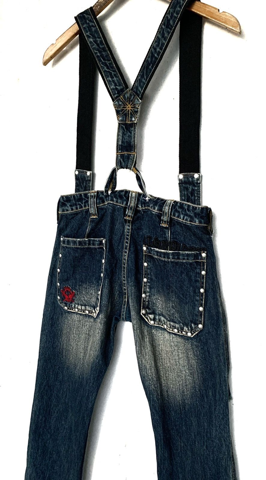 Japanese Brand Distressed Coverall by ALGONQUINS Size 28" / US 6 / IT 42 - 12 Thumbnail